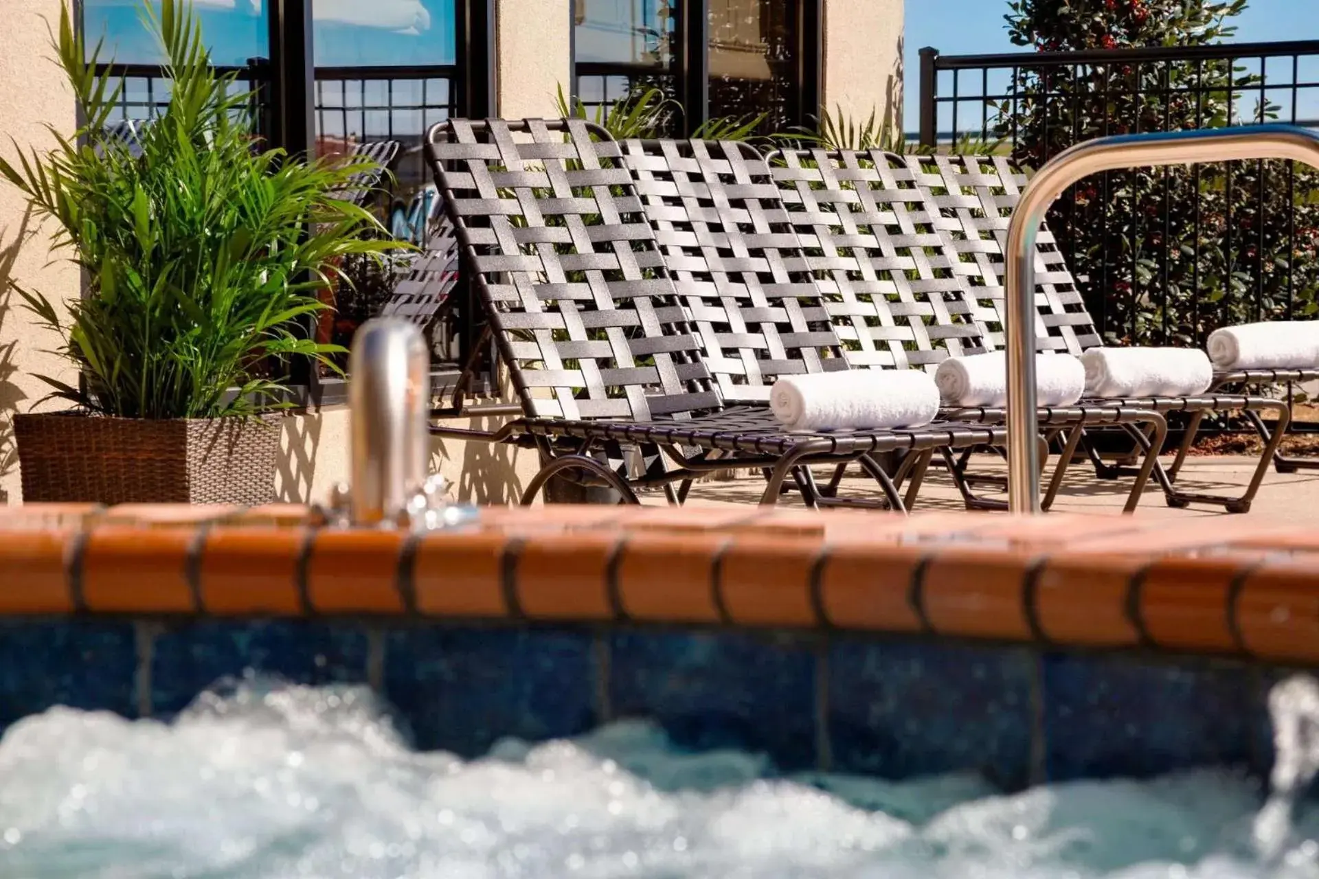 Pool view in Hilton Garden Inn Denison/Sherman/At Texoma Event Center Pool view in Hilton Garden Inn Denison/Sherman/At Texoma Event Center