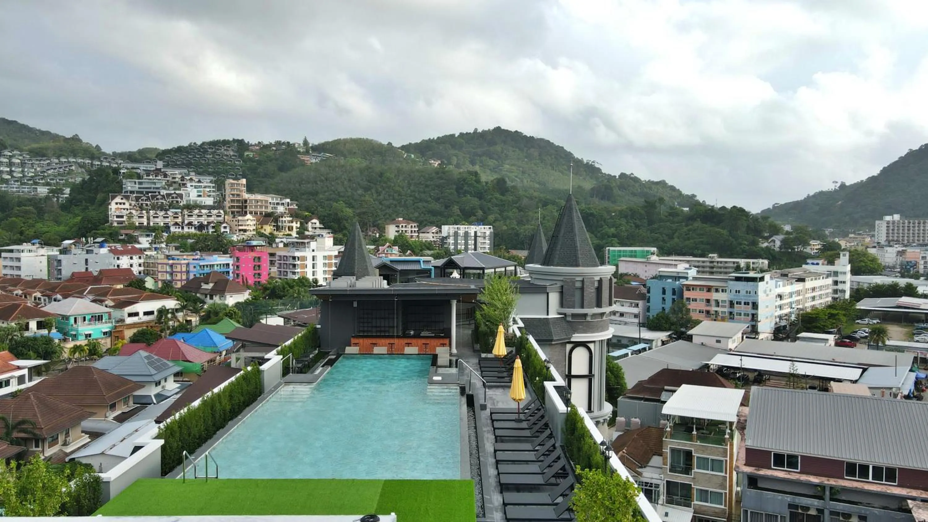 Bird's eye view in Chateau Du Village Patong