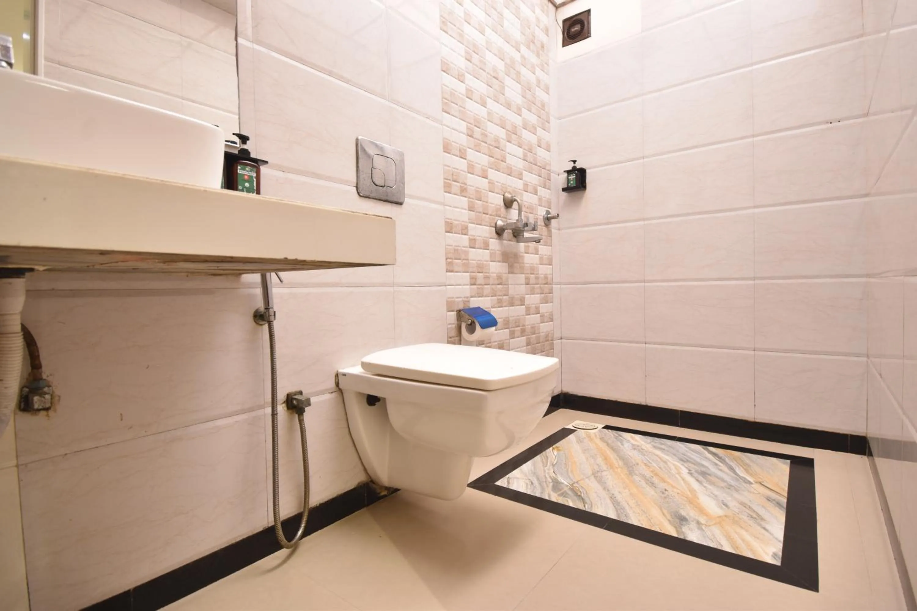 Bathroom in The Aarya A Smart Business Hotel