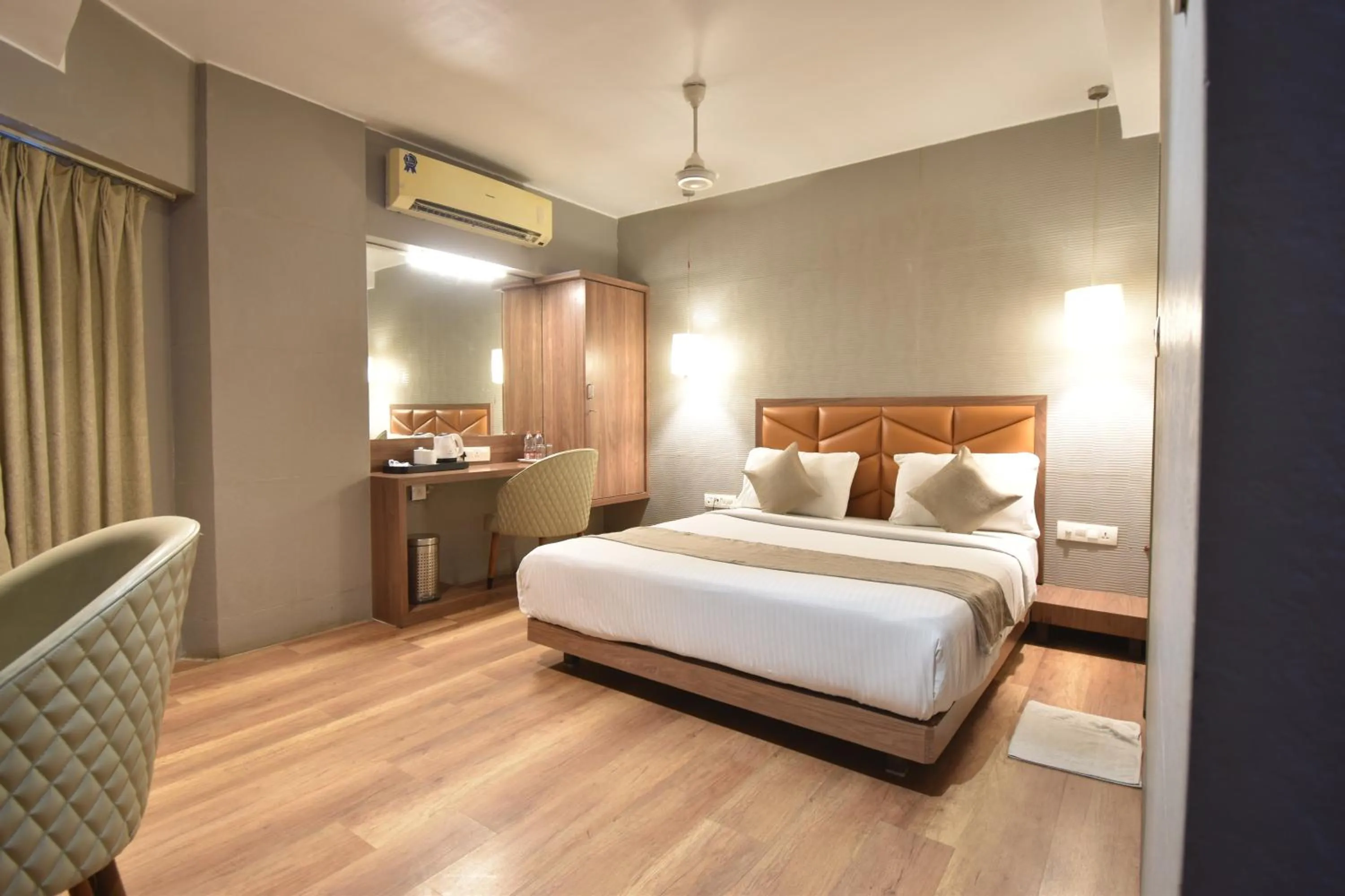 Photo of the whole room, Bed in The Aarya A Smart Business Hotel