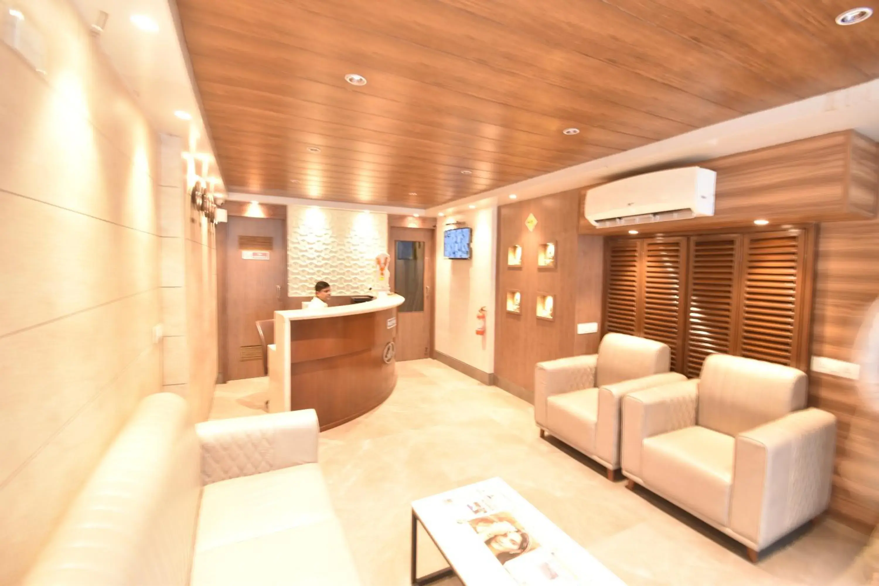 Lobby or reception in The Aarya A Smart Business Hotel Lobby or reception in The Aarya A Smart Business Hotel