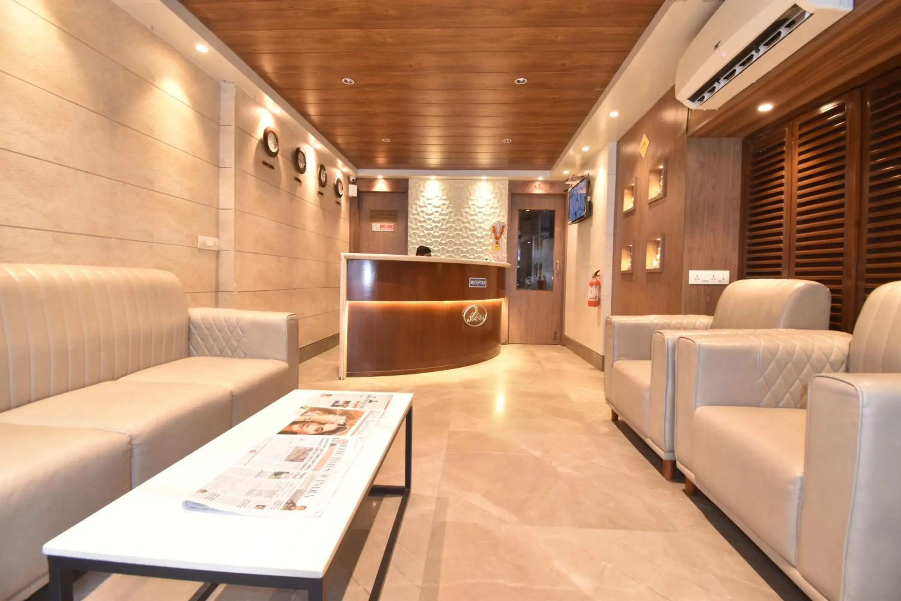 Lobby or reception in The Aarya A Smart Business Hotel Lobby or reception in The Aarya A Smart Business Hotel