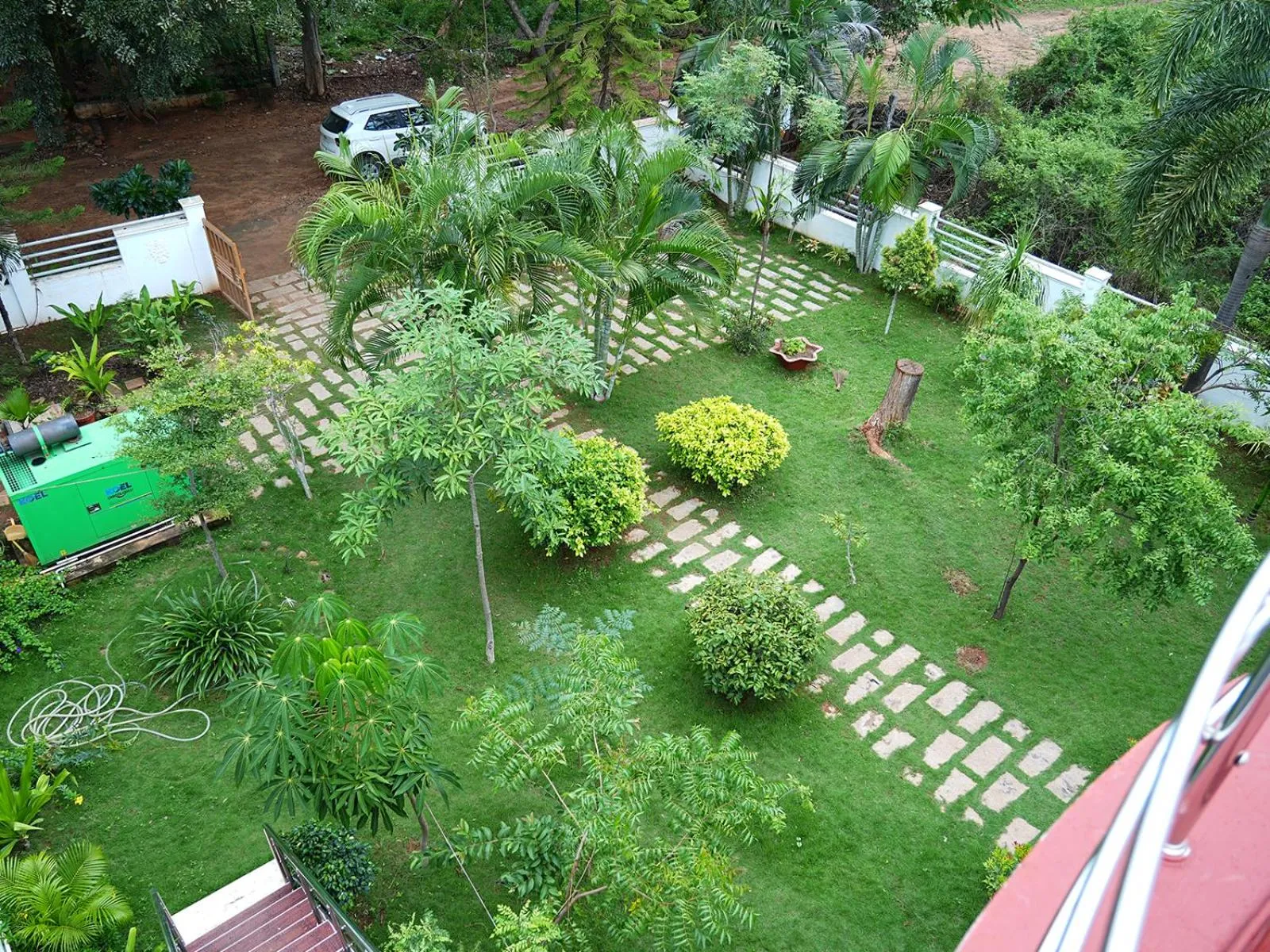 Garden in Virsaa Holiday Home