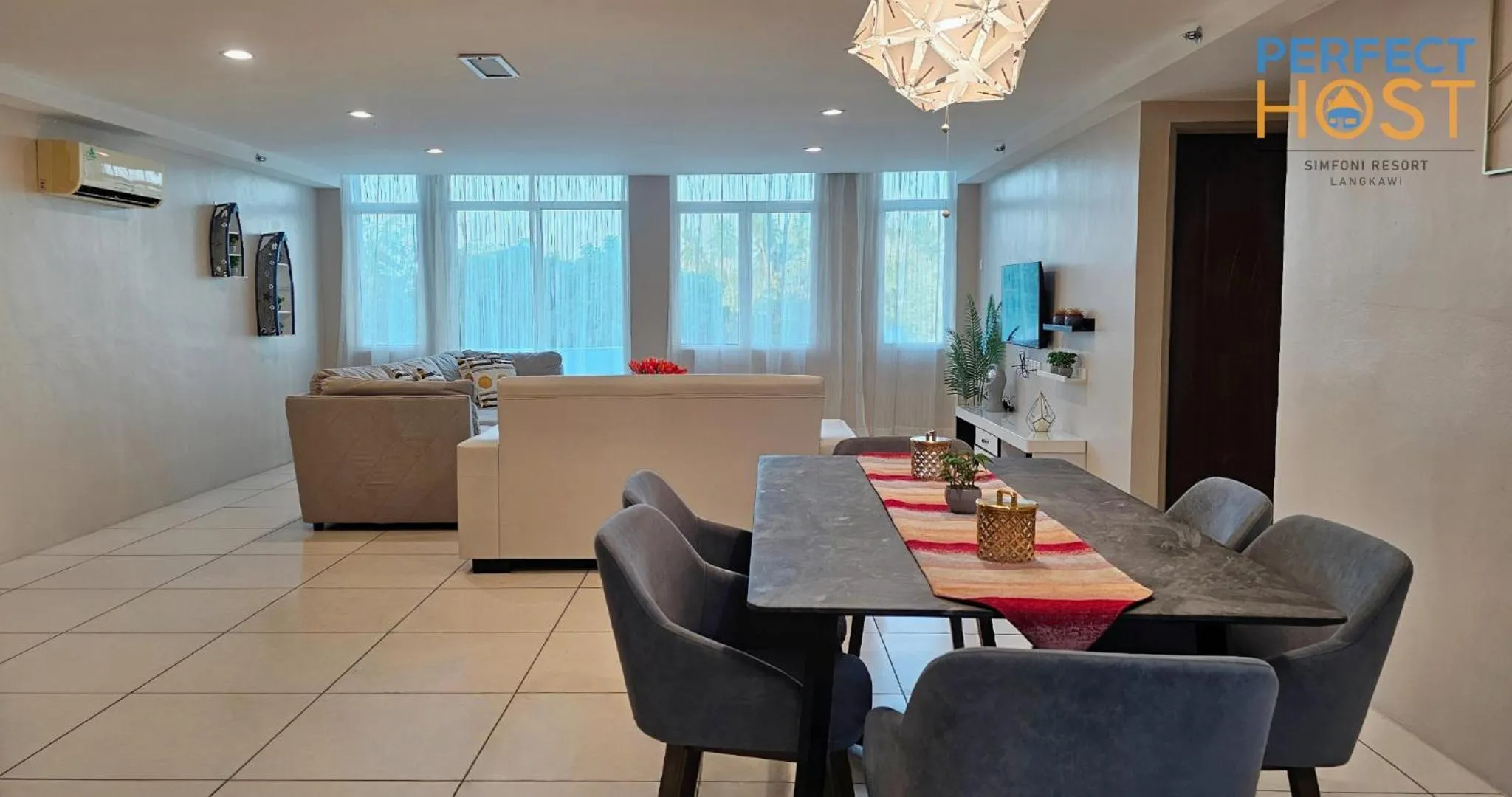 Living room in Simfoni Resort Langkawi by Perfect Host