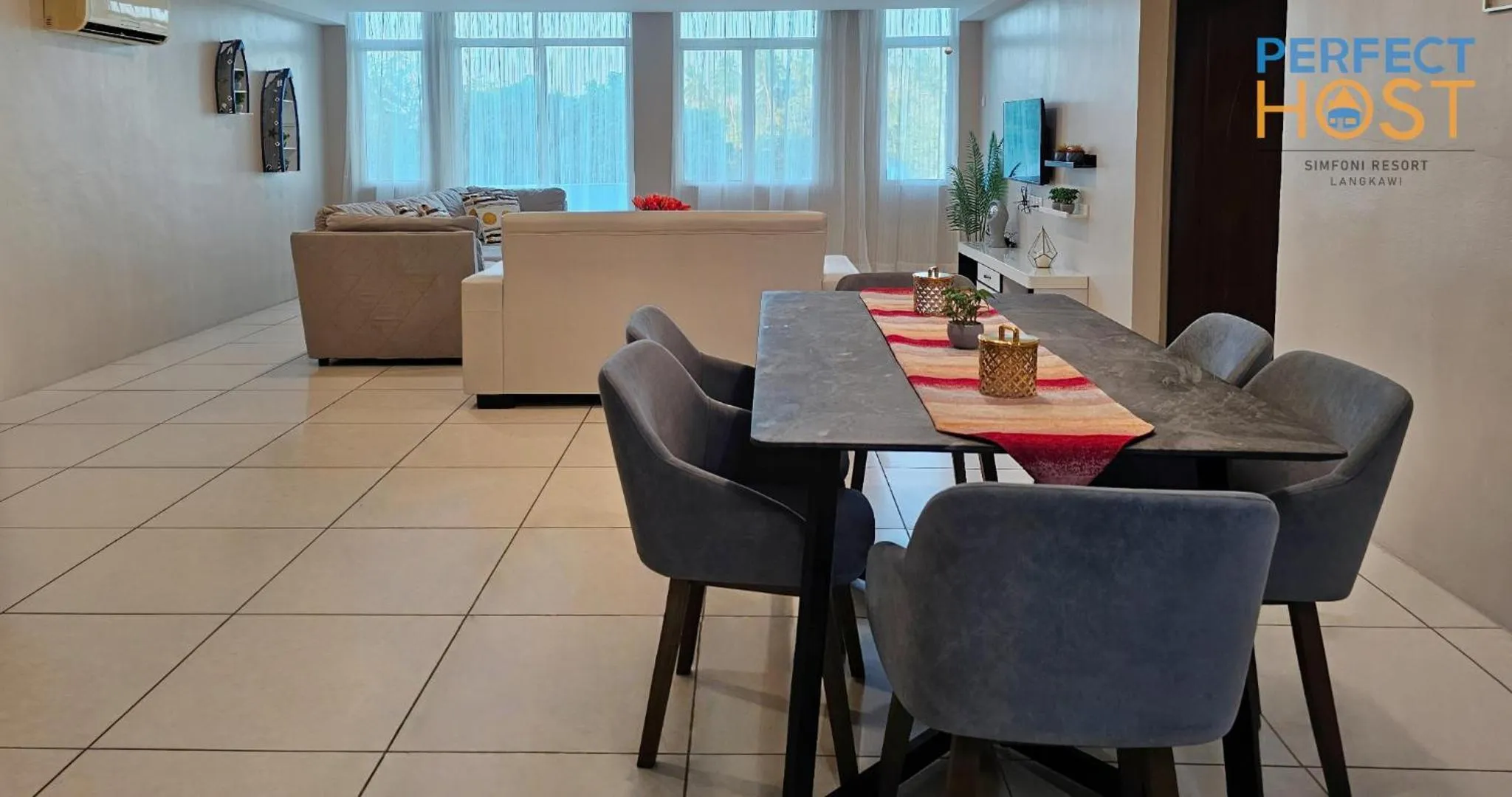 Dining area in Simfoni Resort Langkawi by Perfect Host