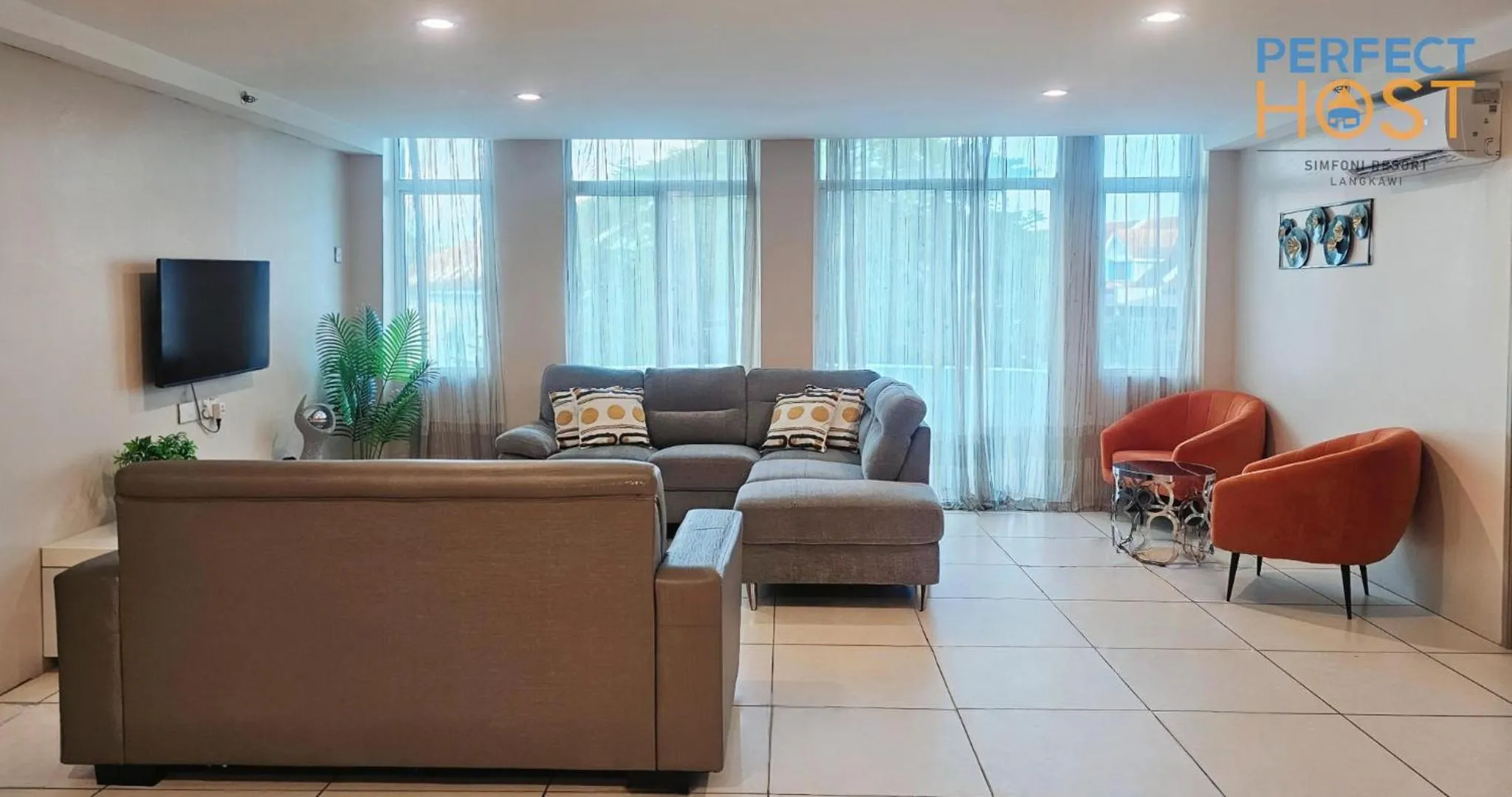 Living room in Simfoni Resort Langkawi by Perfect Host
