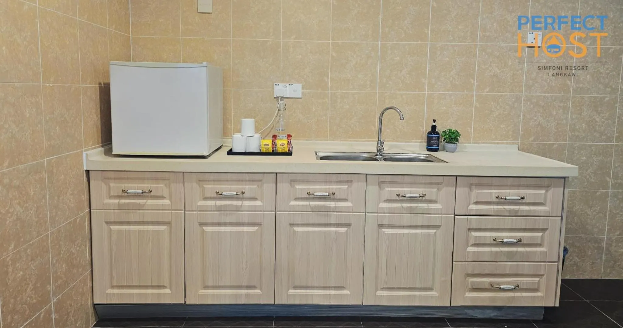 Kitchen or kitchenette in Simfoni Resort Langkawi by Perfect Host