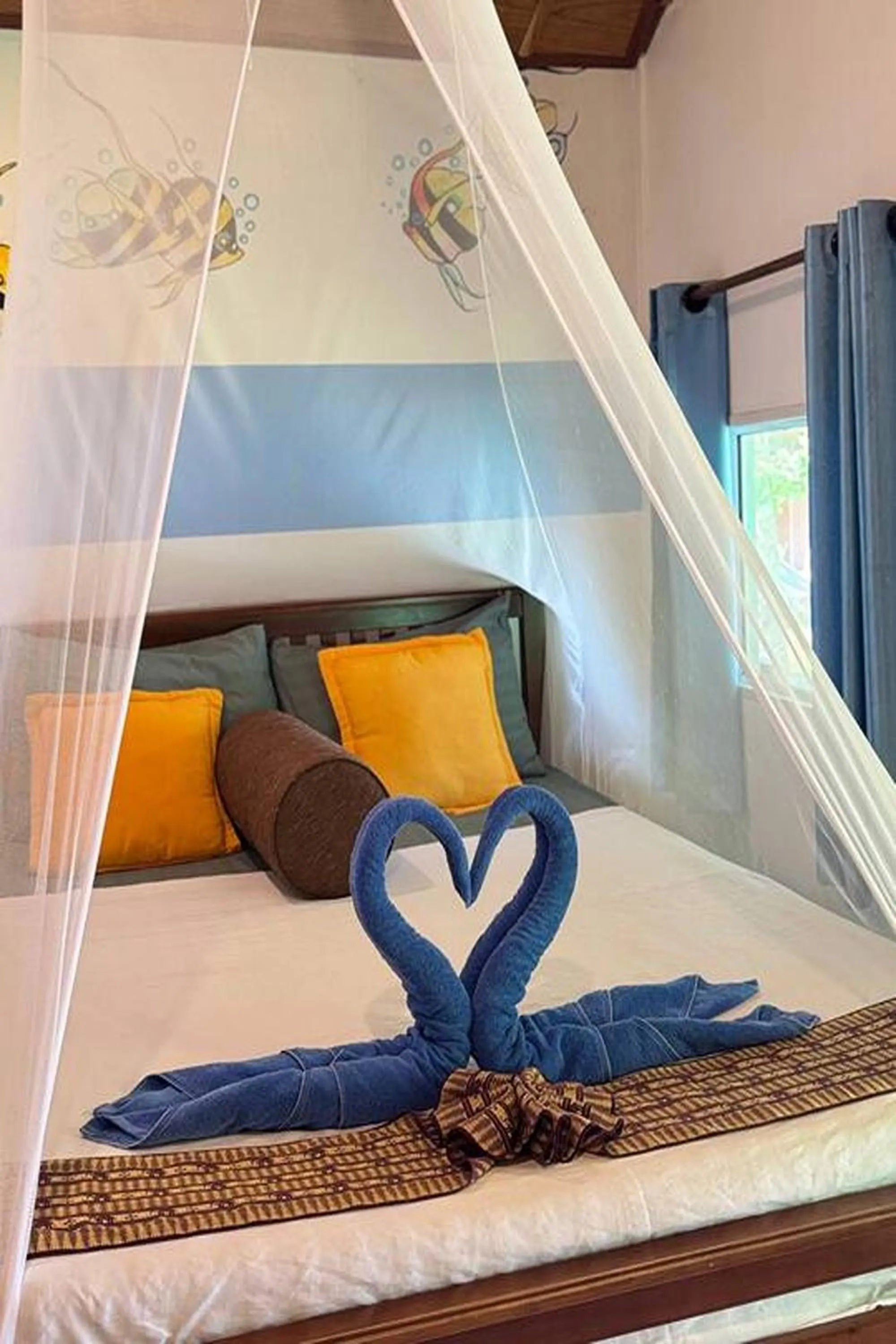 Bed in Klong Jark Bungalows