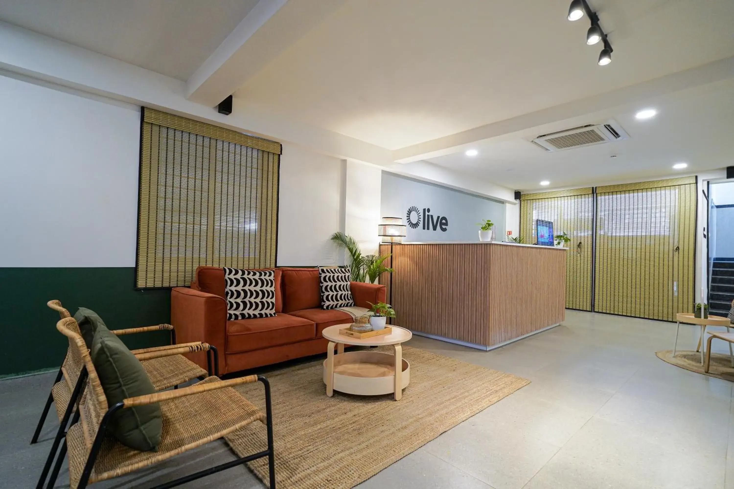 Lobby or reception in Olive Zip Koramangala 4th Block by Embassy Group Lobby or reception in Olive Zip Koramangala 4th Block by Embassy Group