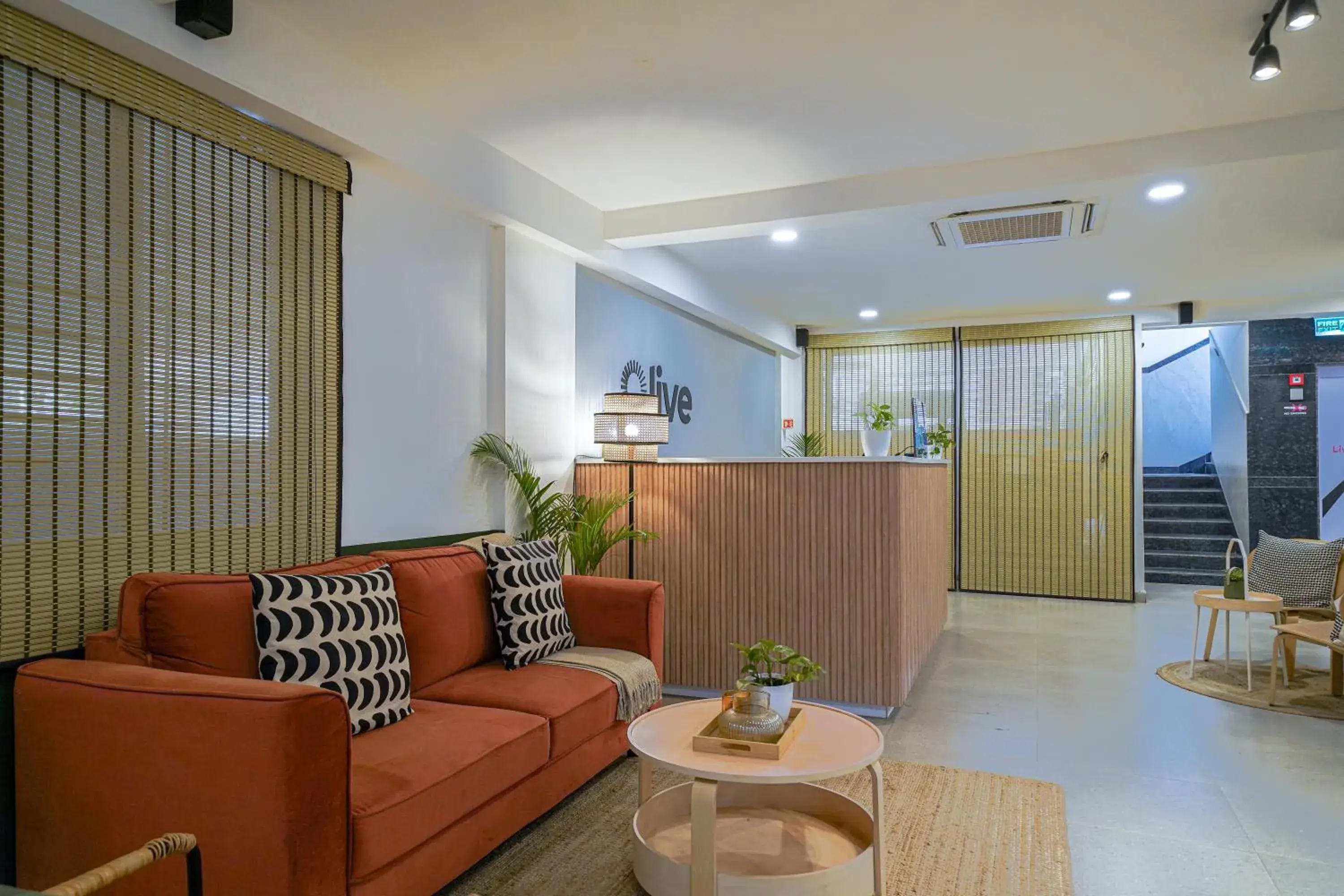 Lobby or reception in Olive Zip Koramangala 4th Block by Embassy Group Lobby or reception in Olive Zip Koramangala 4th Block by Embassy Group