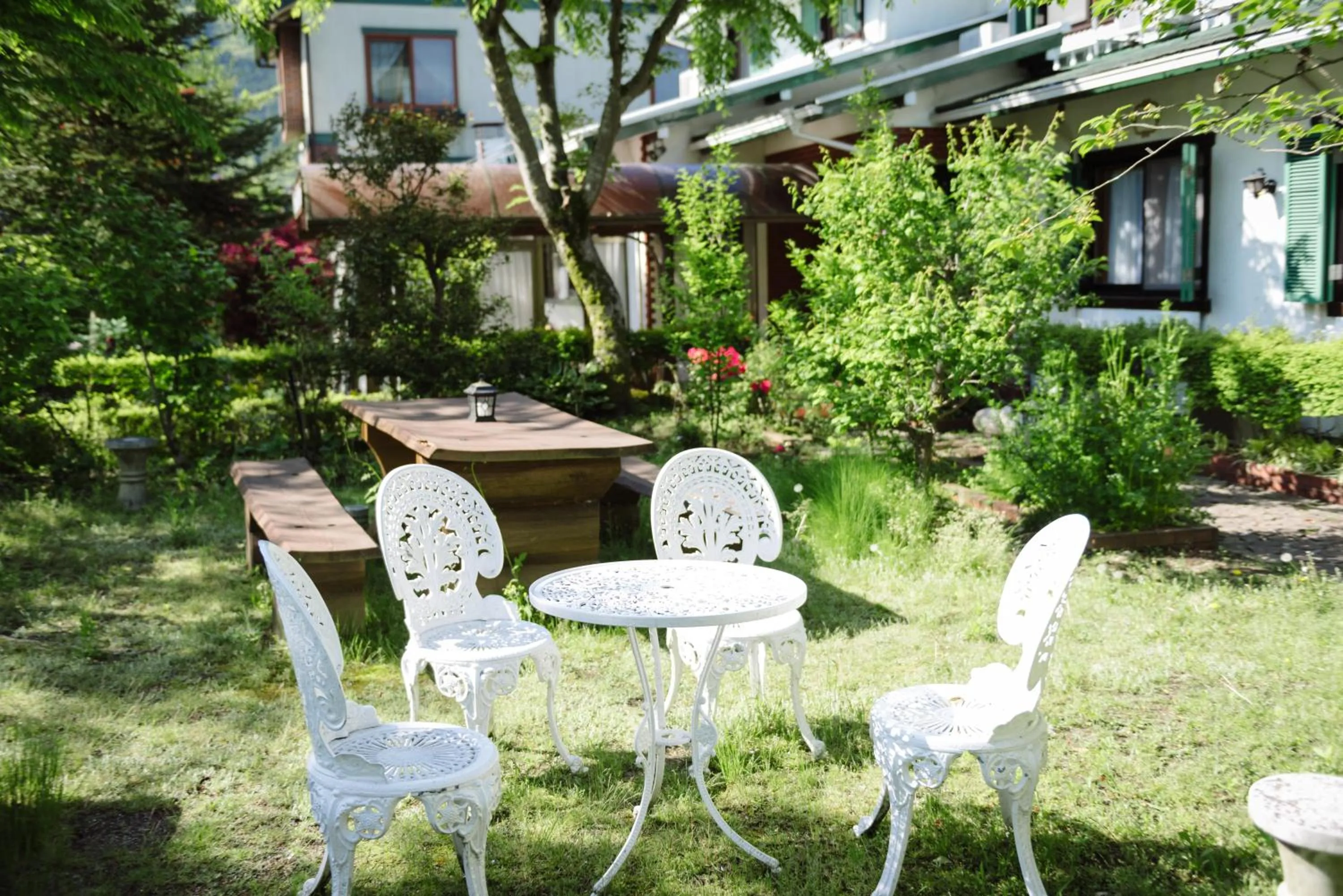 Patio in Pension Yufuin