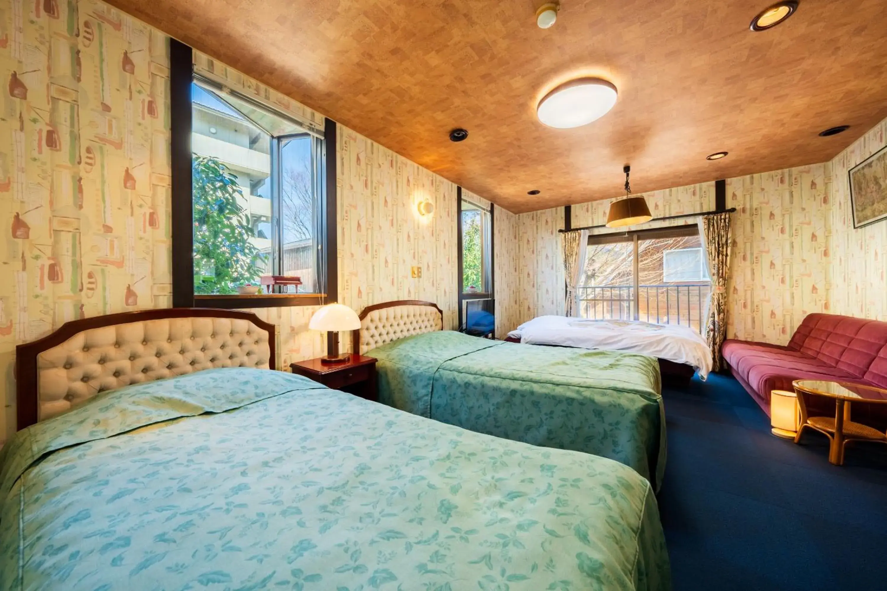 Bed in Pension Yufuin Bed in Pension Yufuin