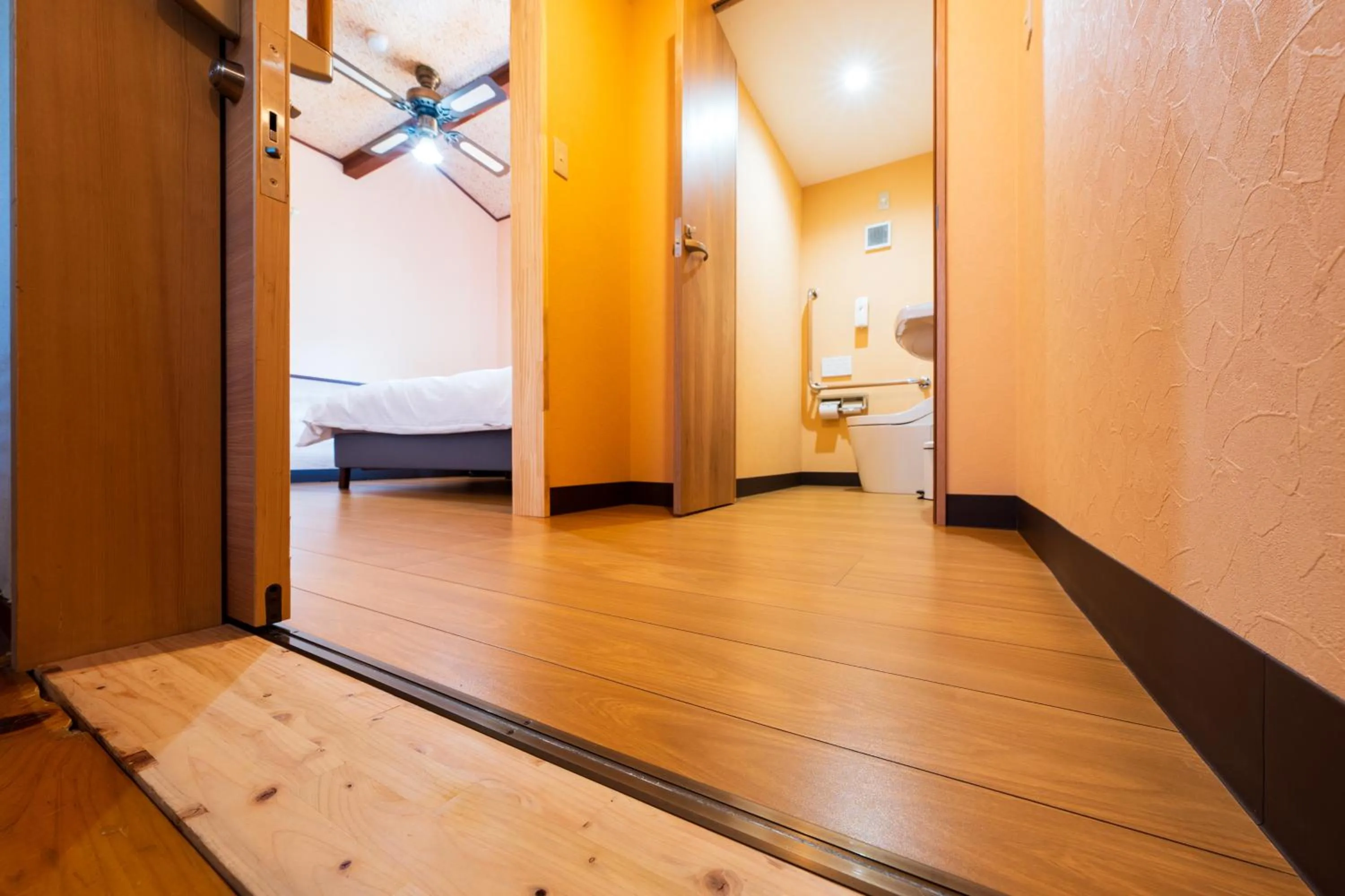 Bed in Pension Yufuin