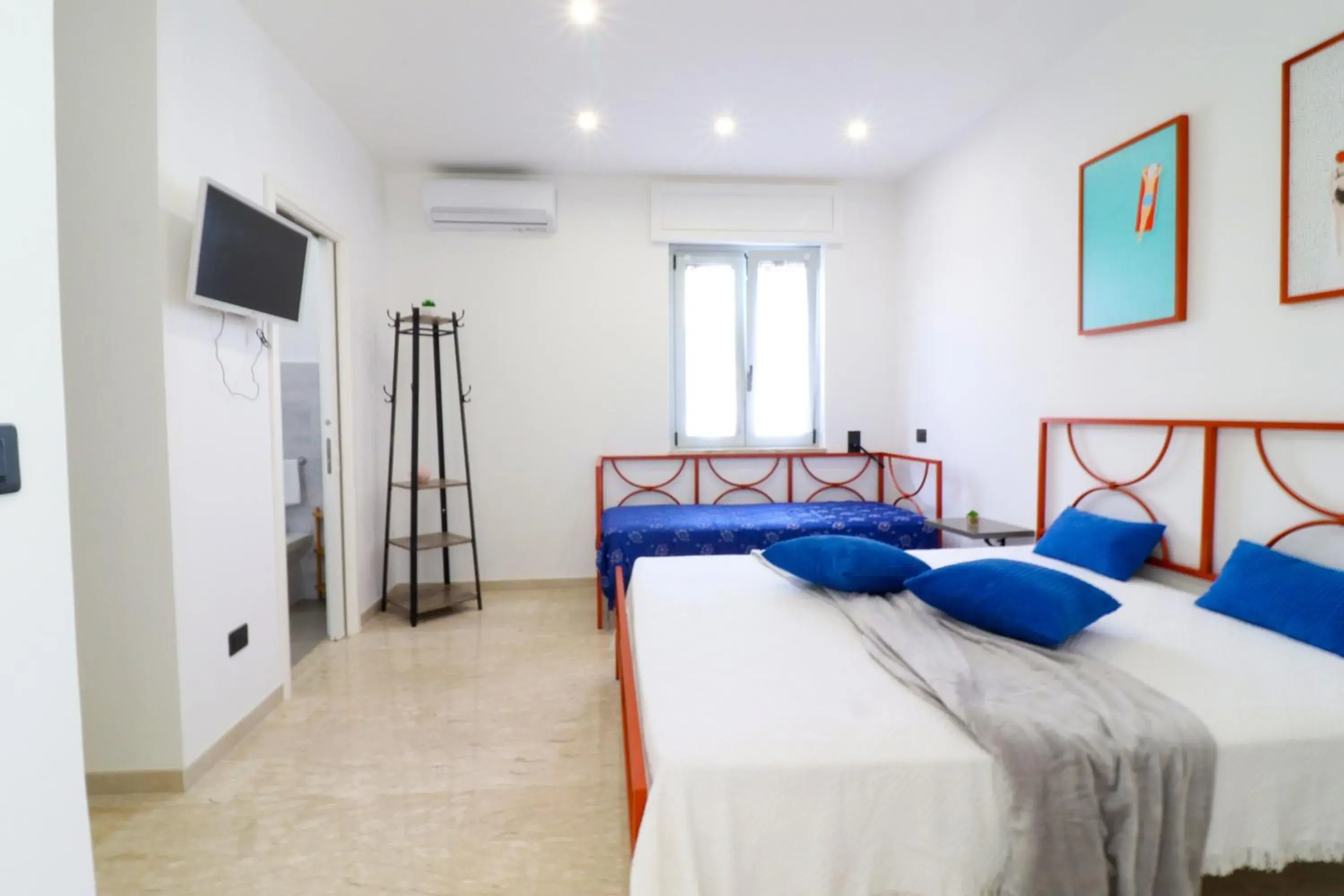 Bed in Casa Malika Space, Comfort Mediterranean Charm in the Heart of Otranto Bed in Casa Malika Space, Comfort Mediterranean Charm in the Heart of Otranto