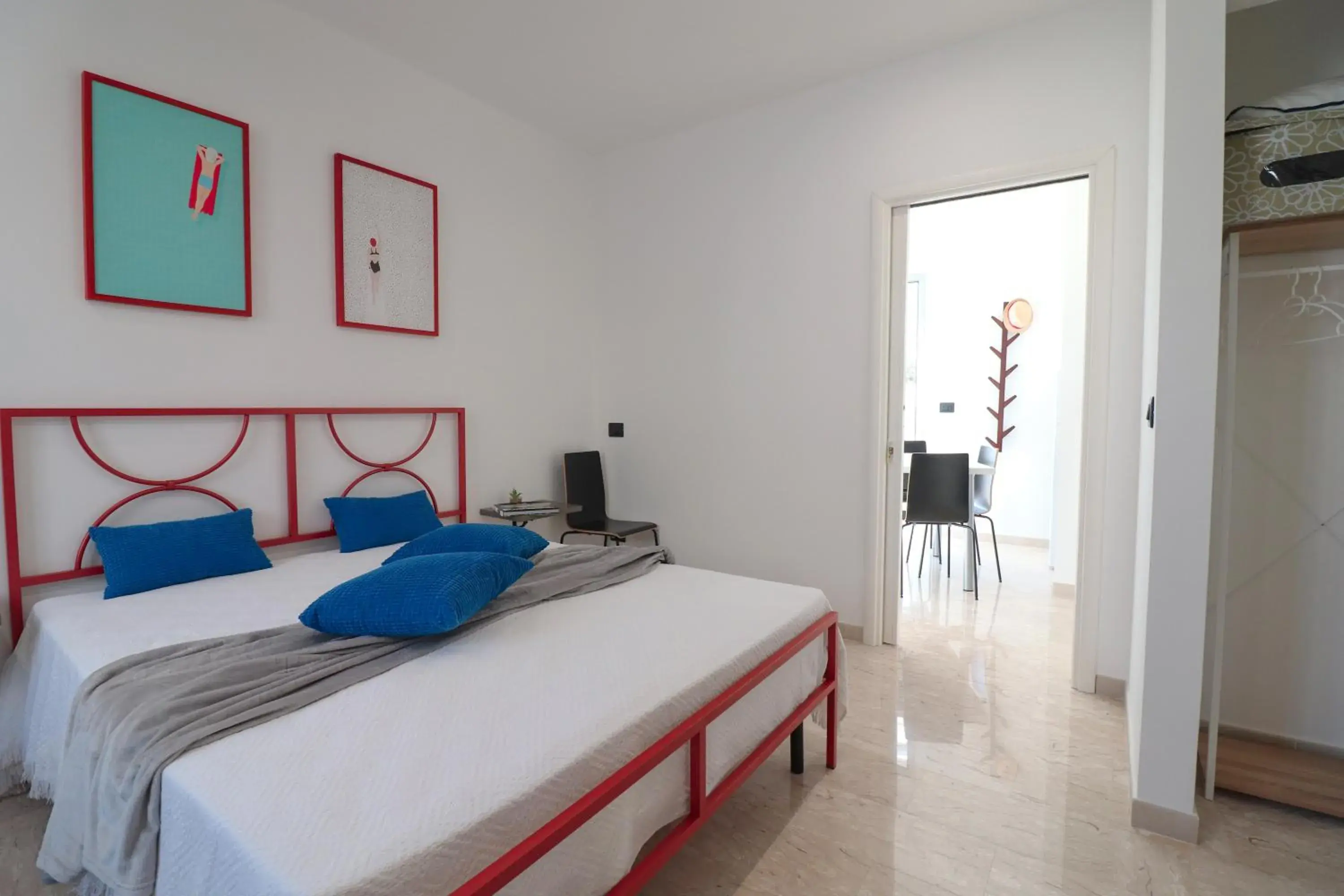 Bed in Casa Malika Space, Comfort Mediterranean Charm in the Heart of Otranto Bed in Casa Malika Space, Comfort Mediterranean Charm in the Heart of Otranto