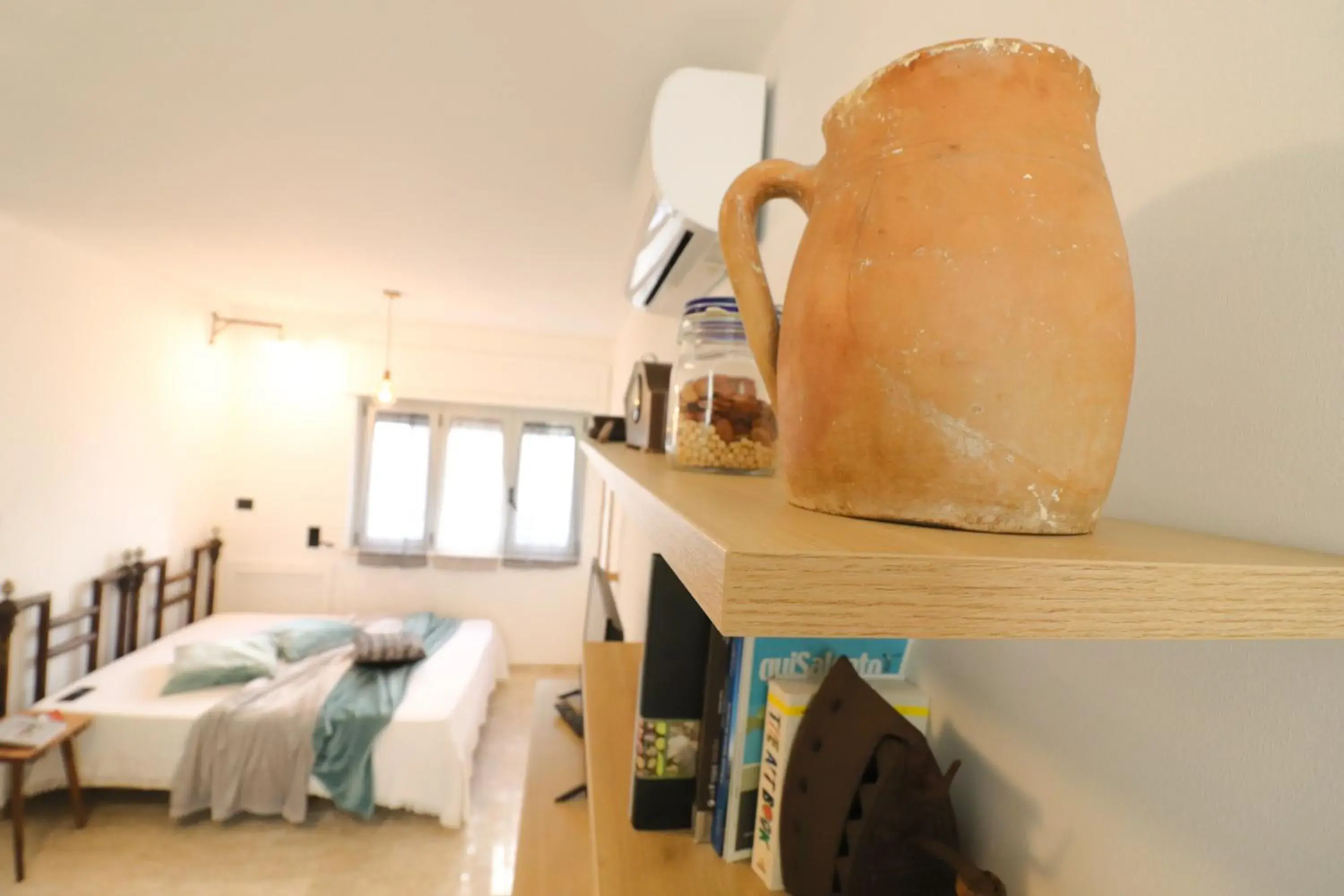 Bed in Casa Malika Space, Comfort Mediterranean Charm in the Heart of Otranto Bed in Casa Malika Space, Comfort Mediterranean Charm in the Heart of Otranto