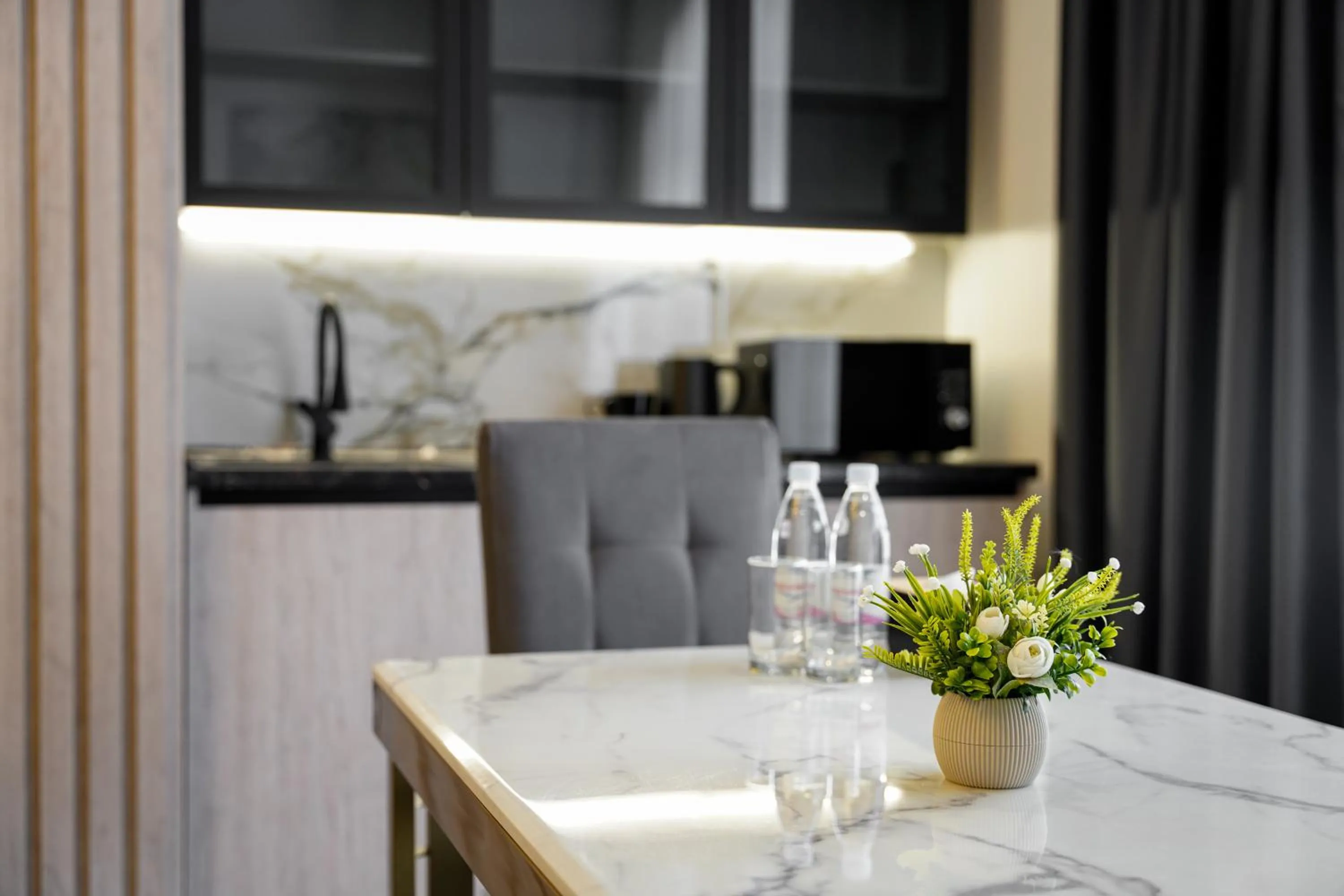 Kitchen or kitchenette in Dynasty Hotel & SPA