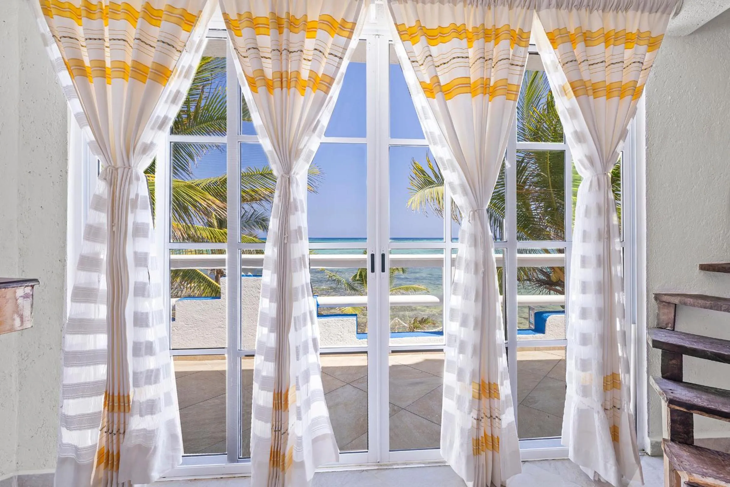 View (from property/room), Bed in Casa Cenote Hotel