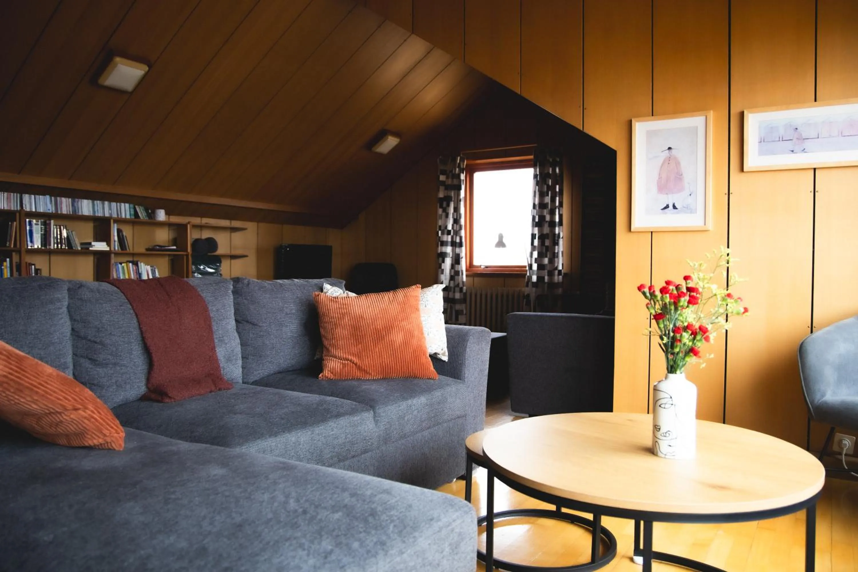 Living room in Setrið Guesthouse