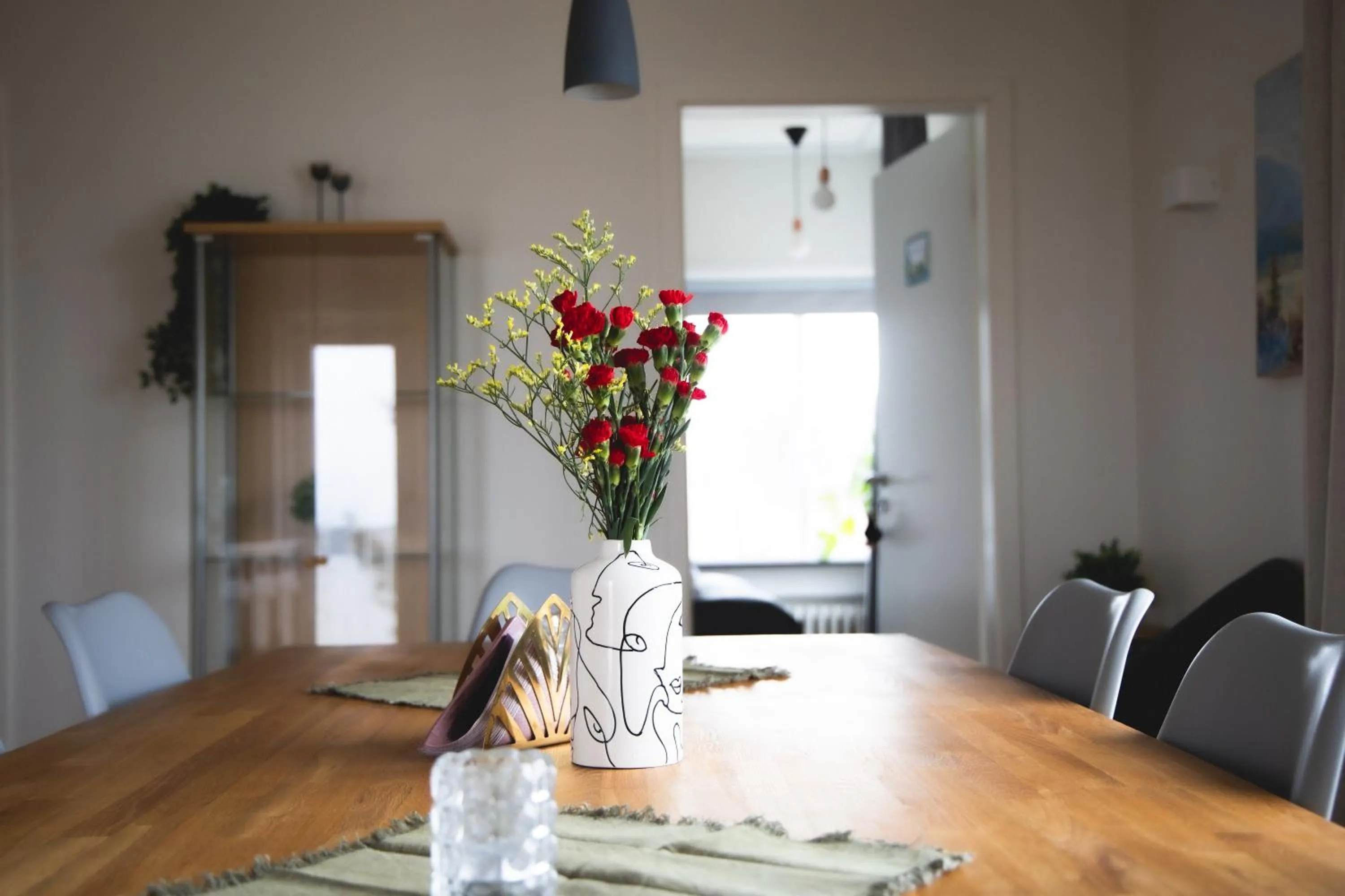 Seating area in Setrið Guesthouse