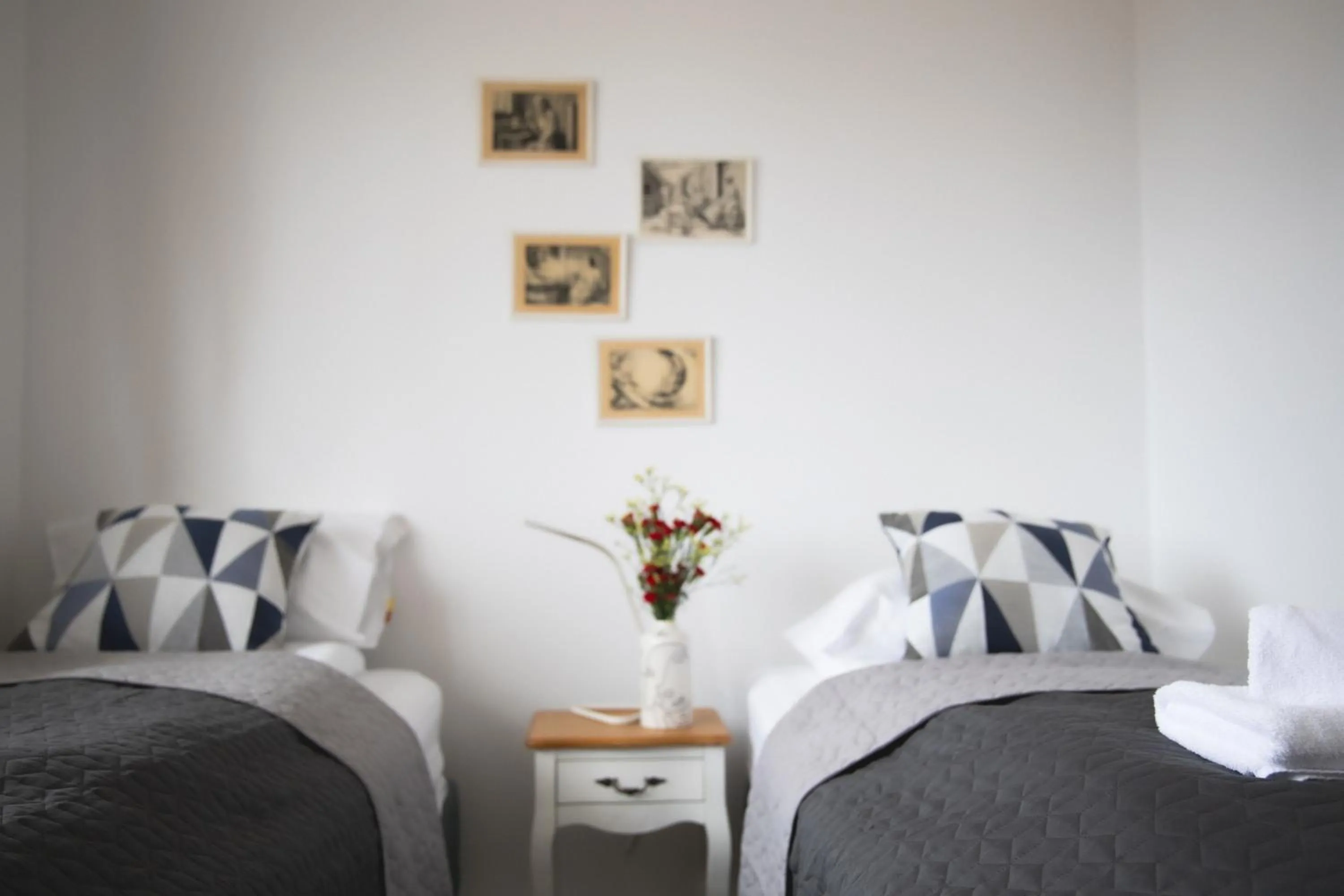 Bed in Setrið Guesthouse