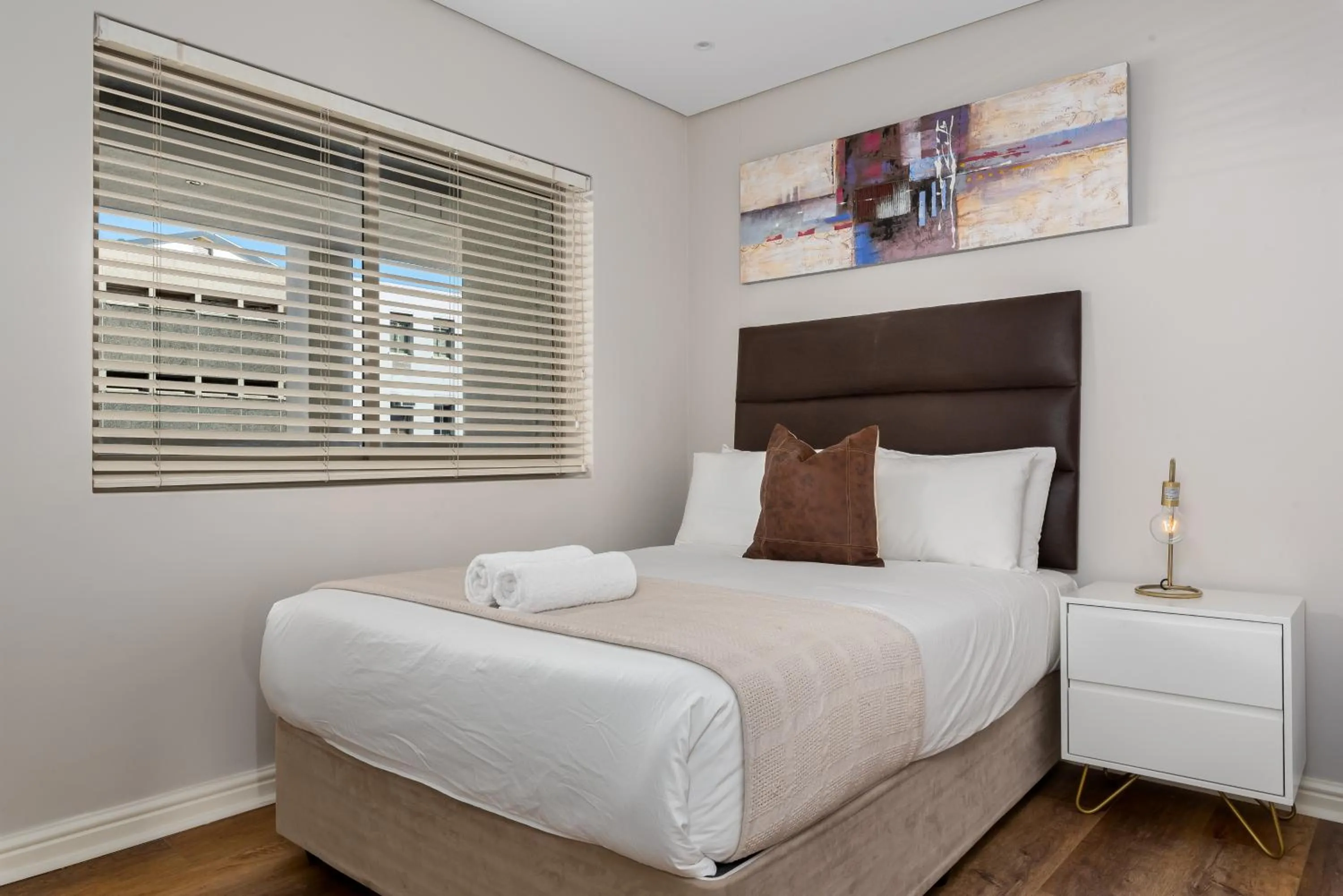 Bed in Harbour Edge Apartments