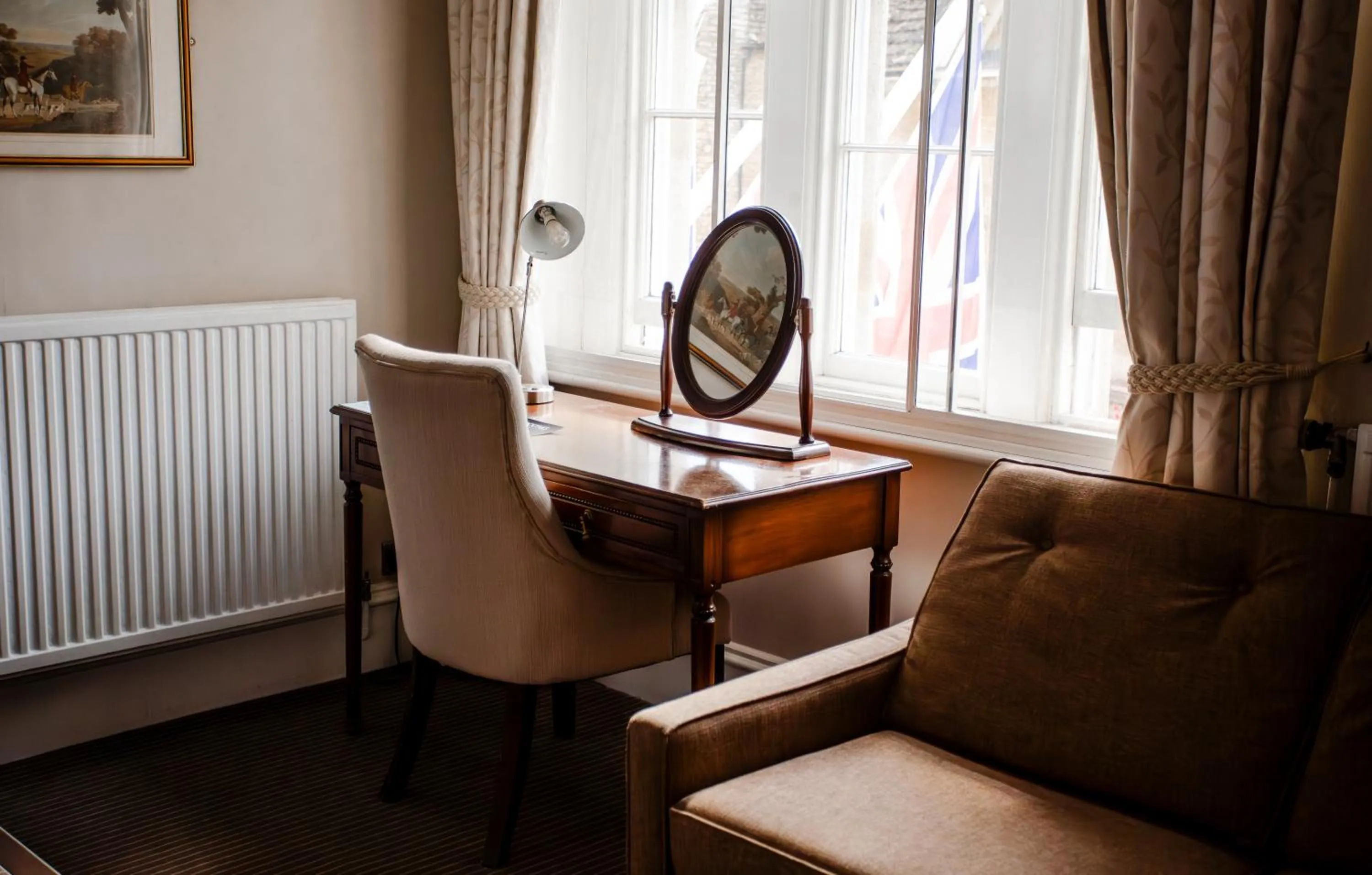 Seating area in The Snooty Fox