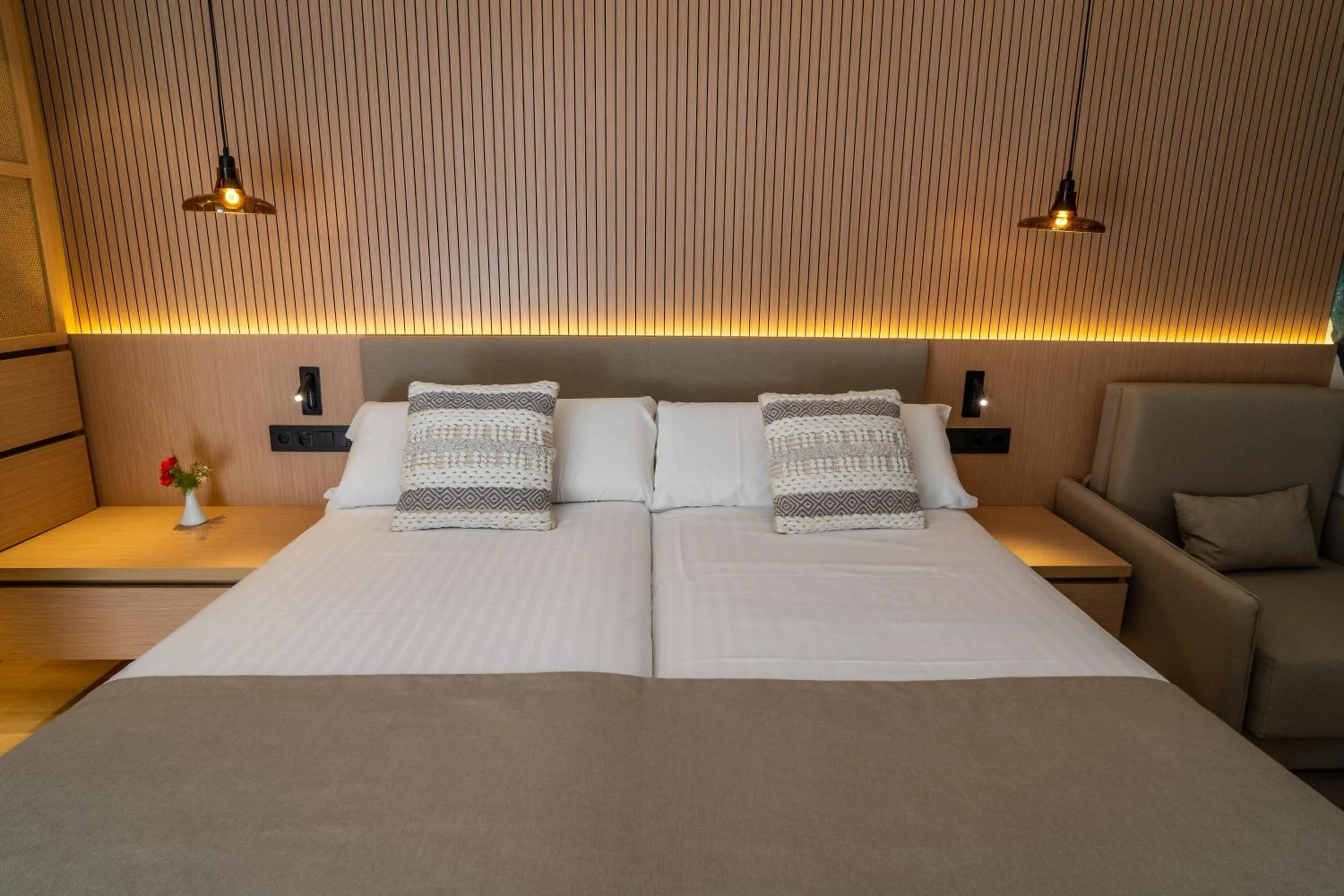 Bed in PortBlue Club Pollentia Resort & Spa