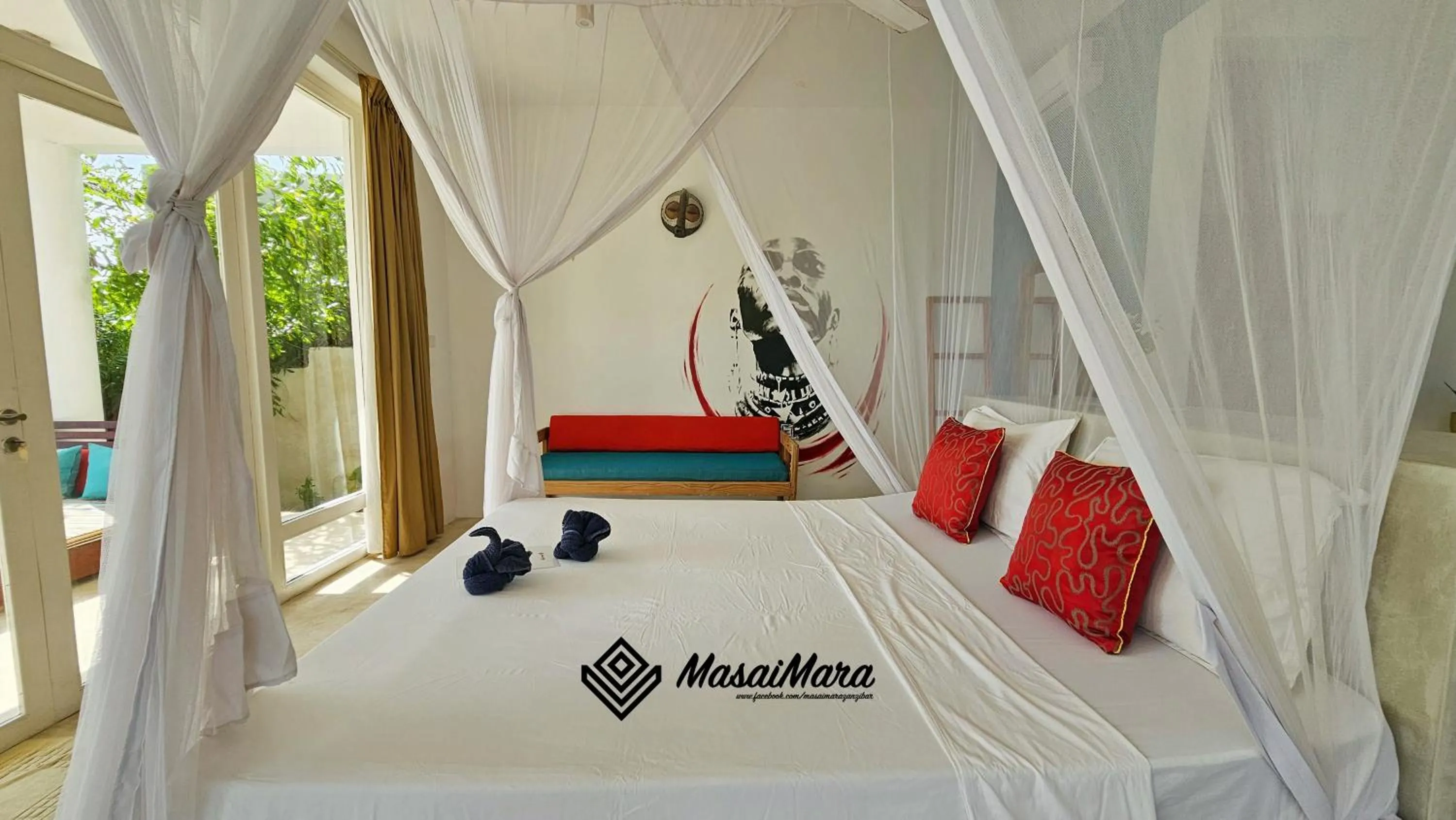 Bed in Masai Mara Zanzibar - Boutique Hotel
