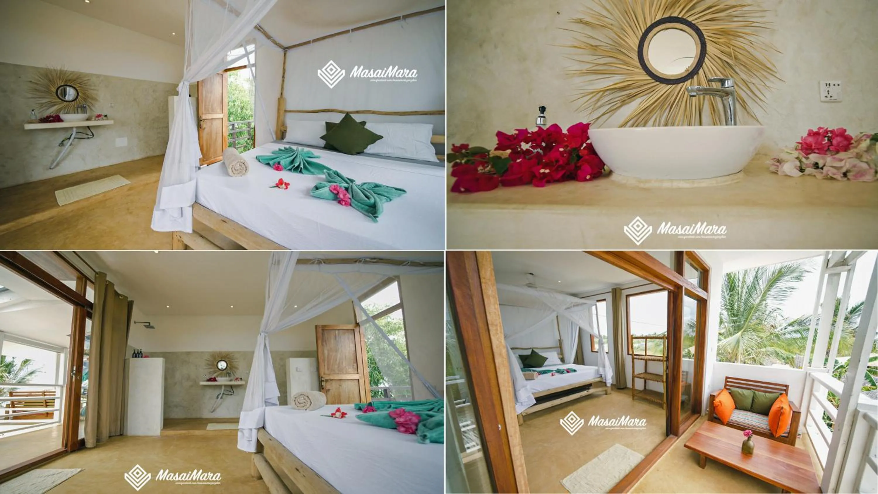 View (from property/room), Bed in Masai Mara Zanzibar - Boutique Hotel