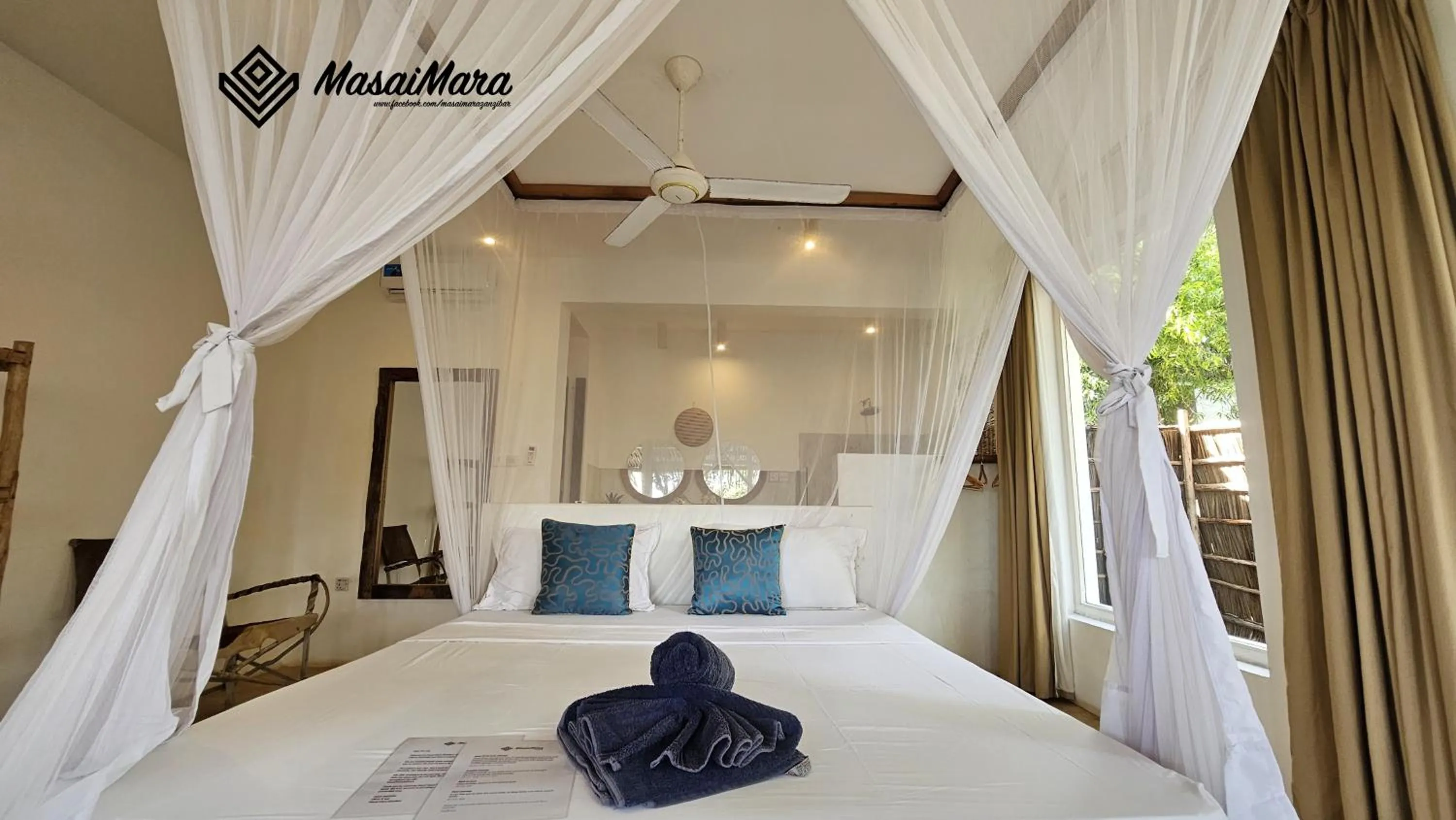 Bed in Masai Mara Zanzibar - Boutique Hotel