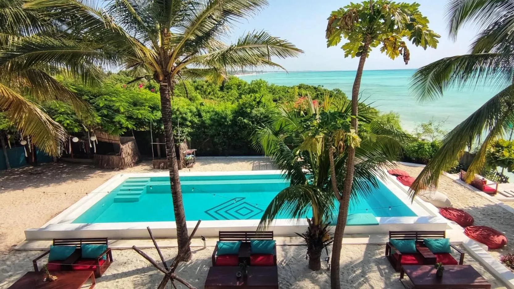 Pool view in Masai Mara Zanzibar - Boutique Hotel