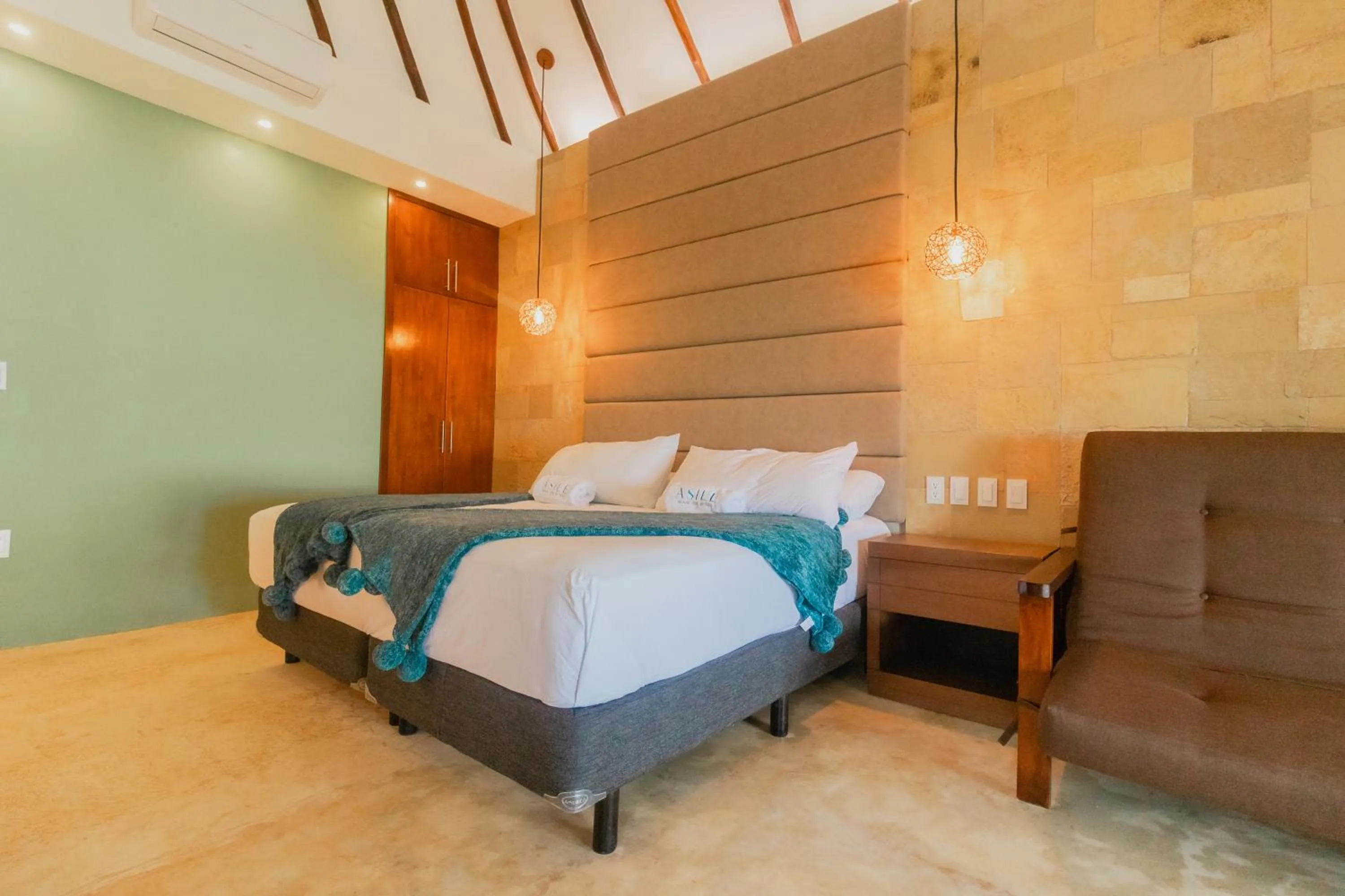 Bed in Mayan Playa Bacalar
