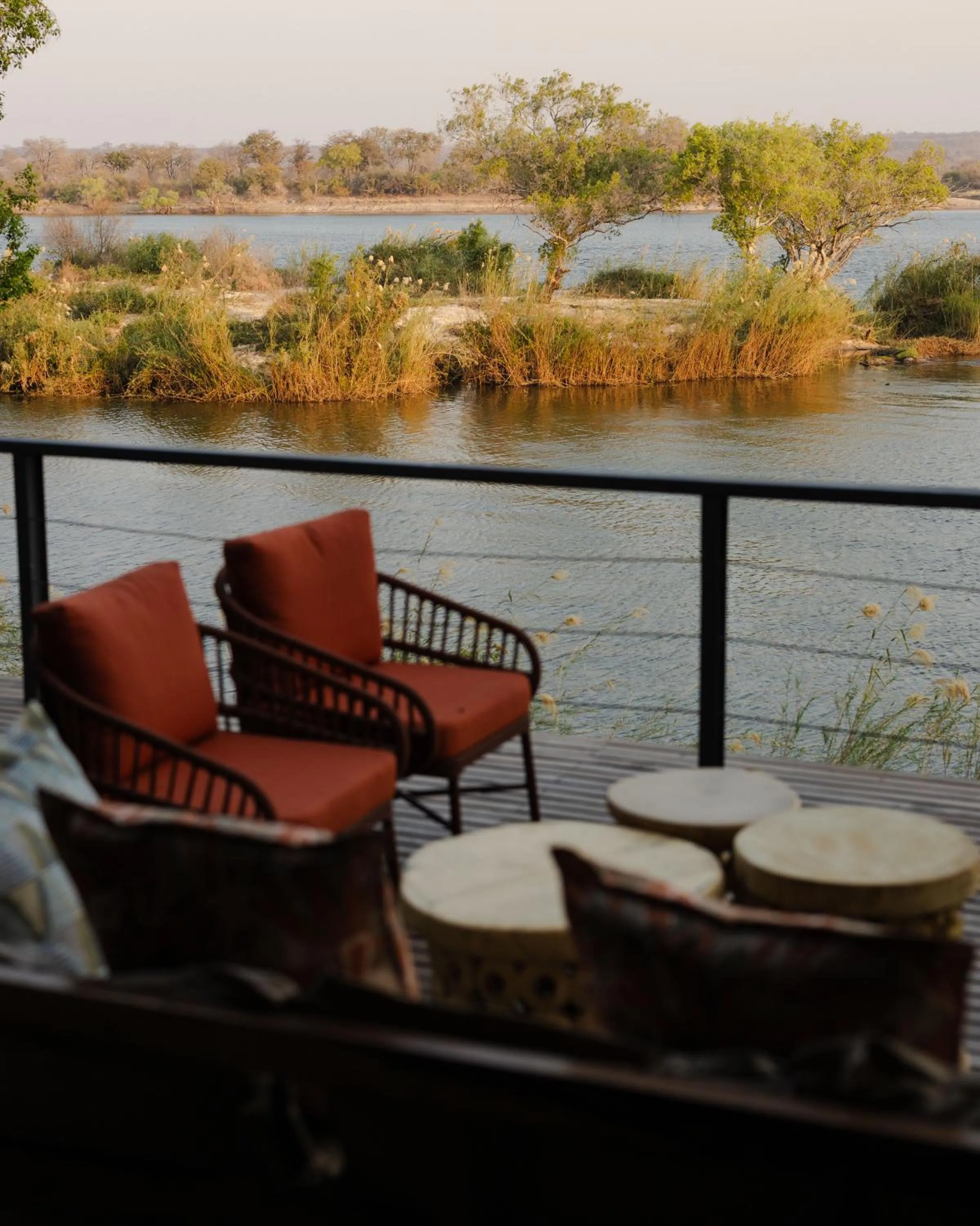 Natural landscape in Zambezi Dusk River Facing-all inclusive-Luxury Accommodation