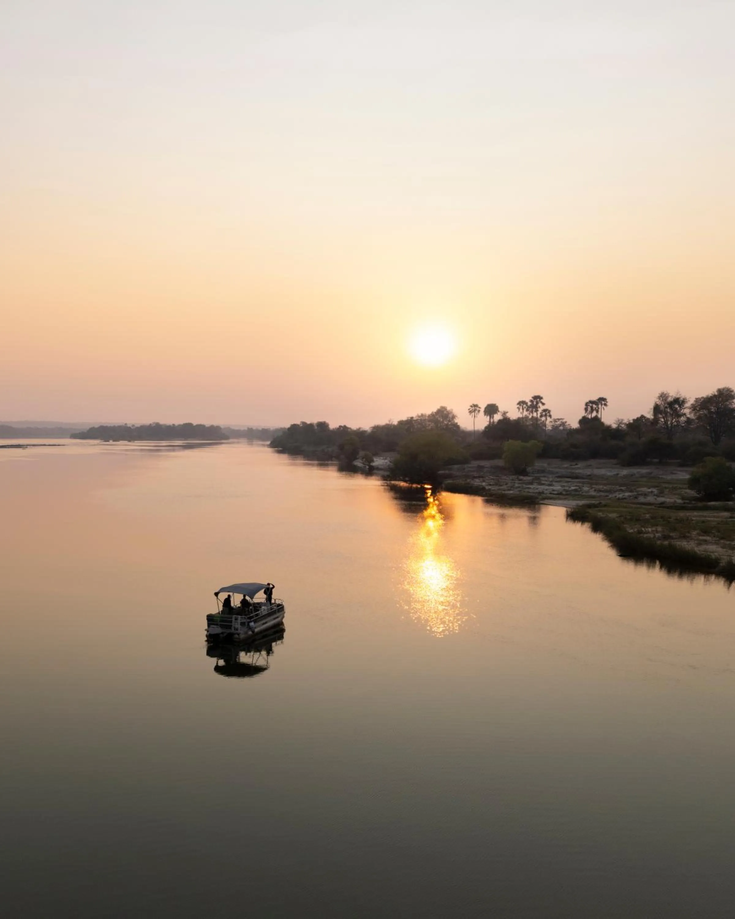 Sunset in Zambezi Dusk River Facing-all inclusive-Luxury Accommodation