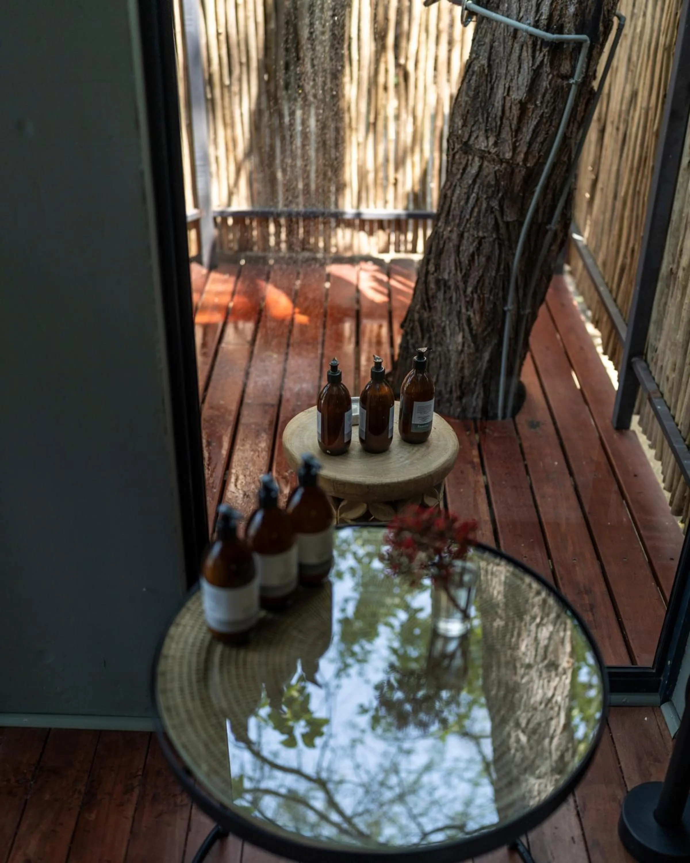 Shower in Zambezi Dusk River Facing-all inclusive-Luxury Accommodation