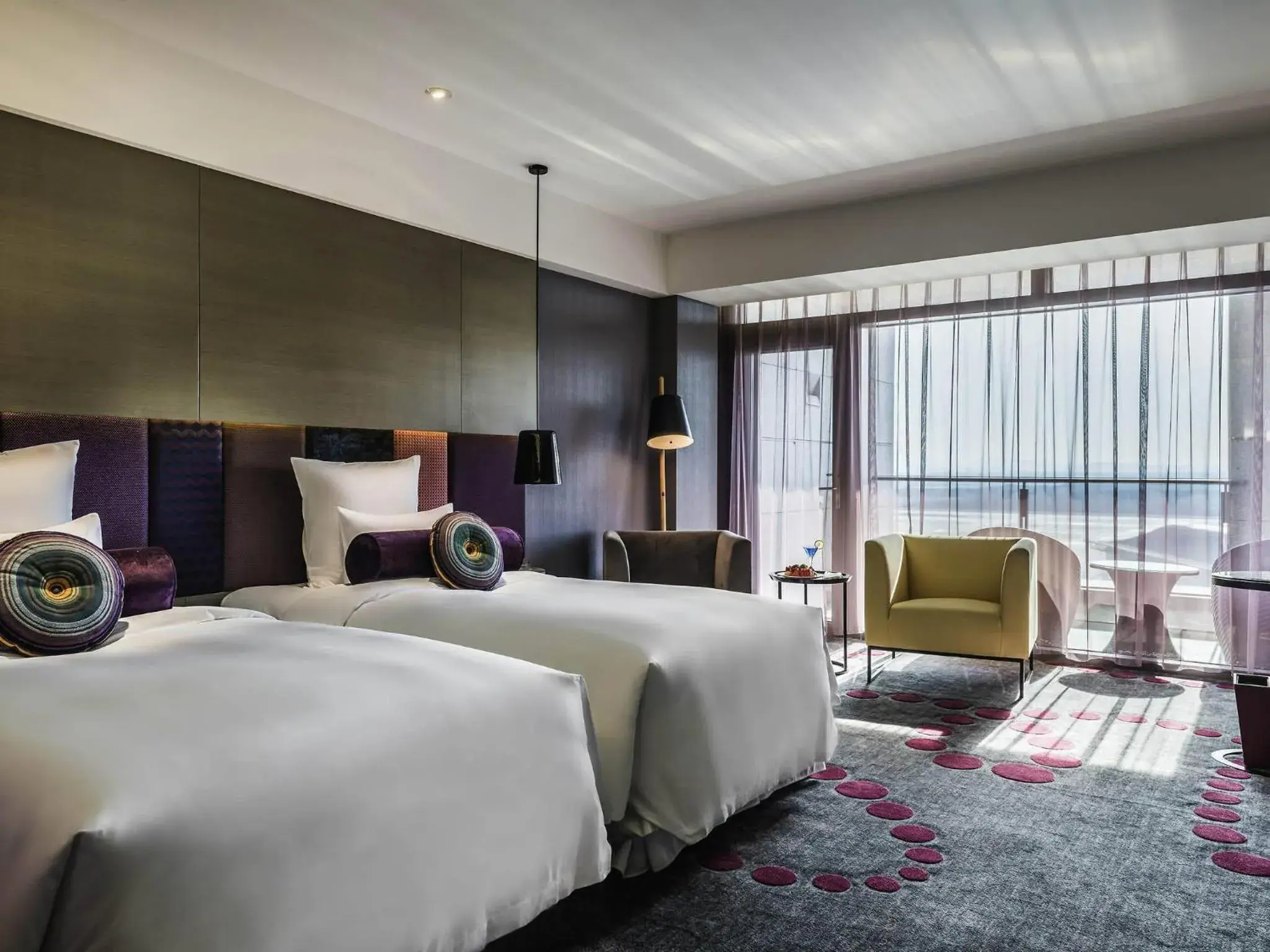 Bedroom, Bed in Pullman Nanjing Lukou Airport Bedroom, Bed in Pullman Nanjing Lukou Airport