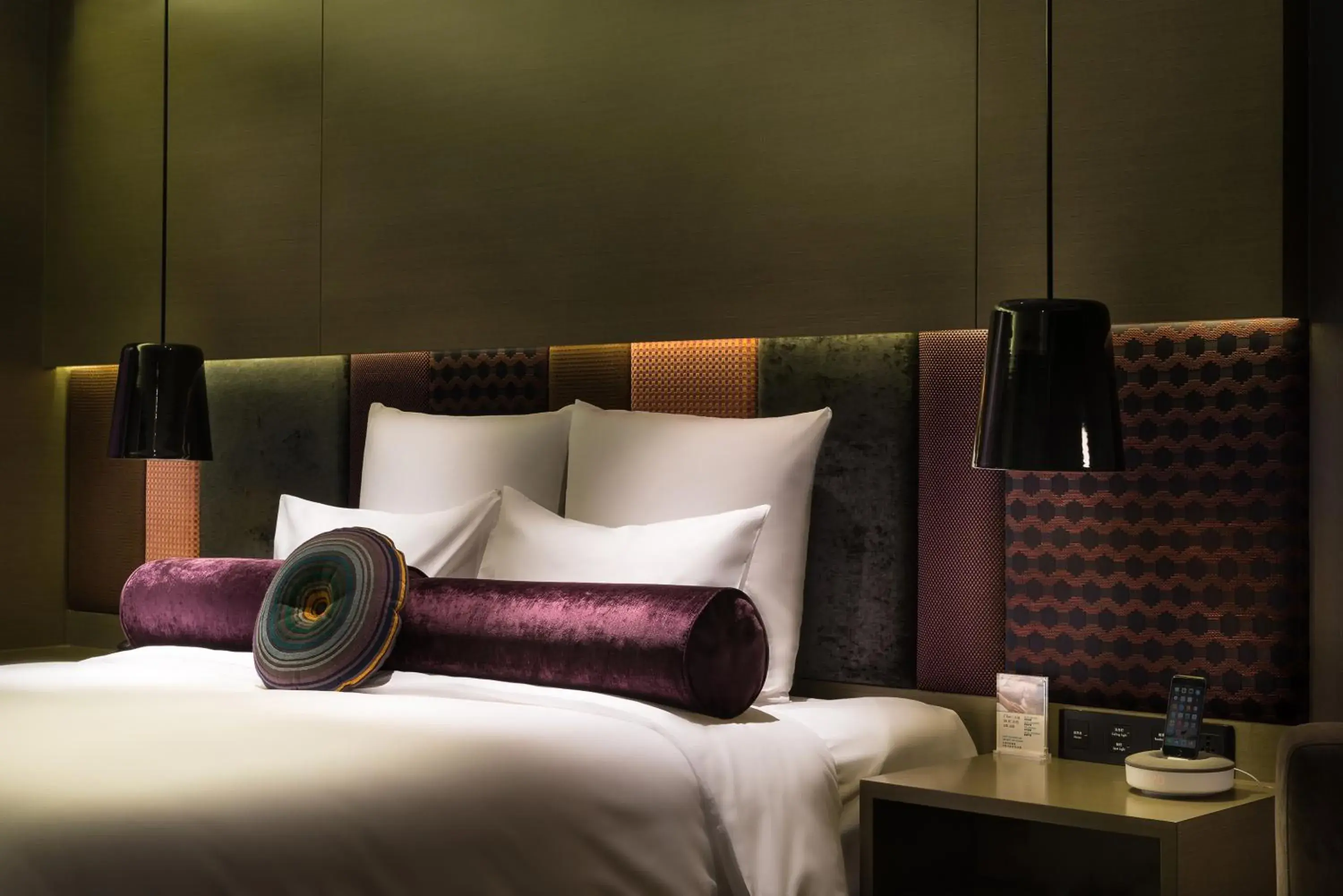 Decorative detail, Bed in Pullman Nanjing Lukou Airport Decorative detail, Bed in Pullman Nanjing Lukou Airport