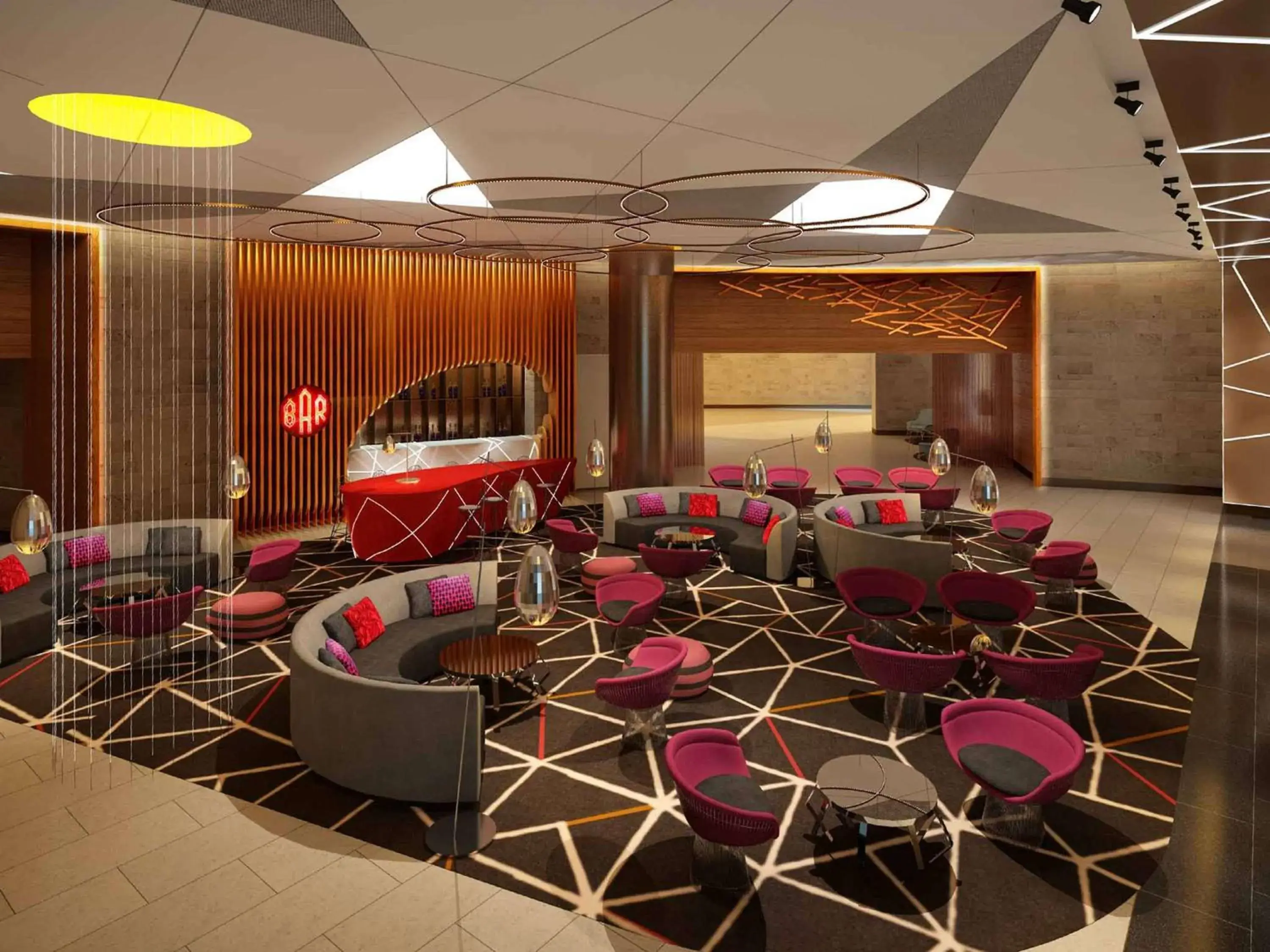 Lounge or bar in Pullman Nanjing Lukou Airport Lounge or bar in Pullman Nanjing Lukou Airport