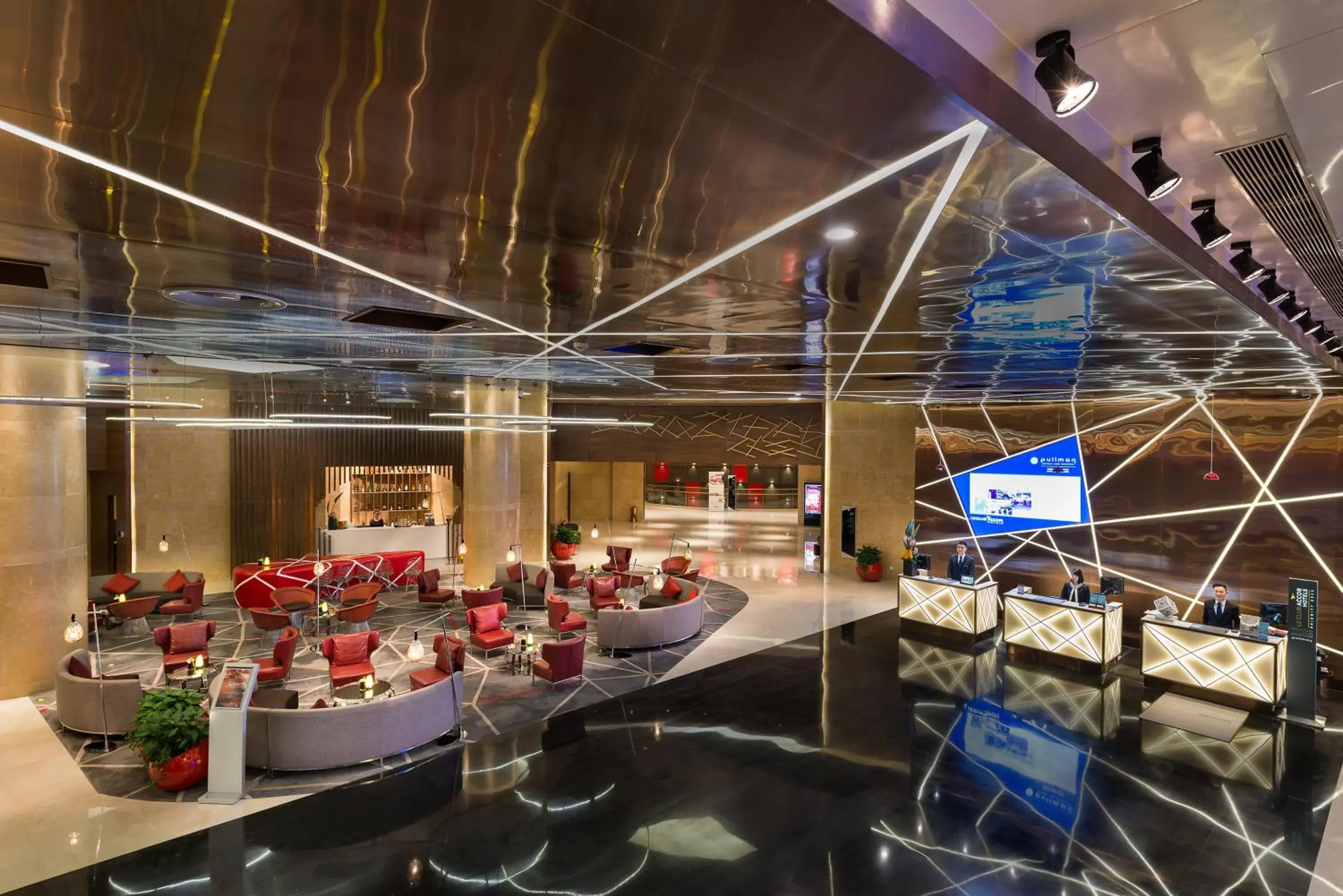 Lobby or reception in Pullman Nanjing Lukou Airport Lobby or reception in Pullman Nanjing Lukou Airport