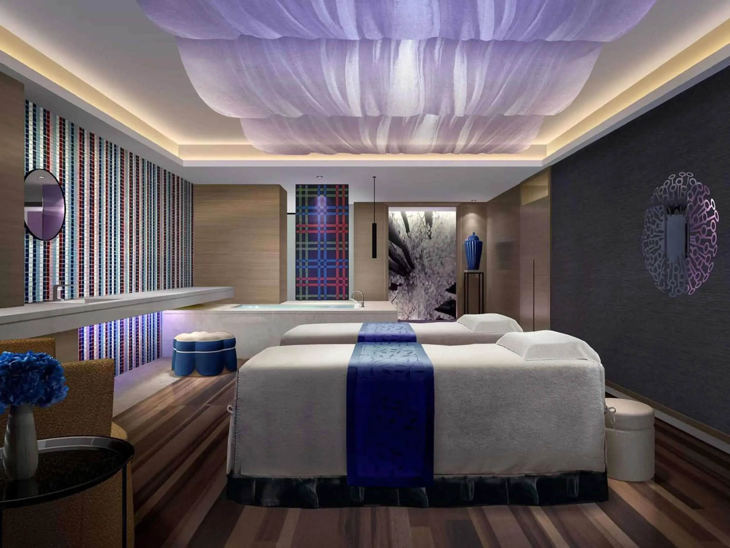 Spa and wellness centre/facilities, Bed in Pullman Nanjing Lukou Airport Spa and wellness centre/facilities, Bed in Pullman Nanjing Lukou Airport