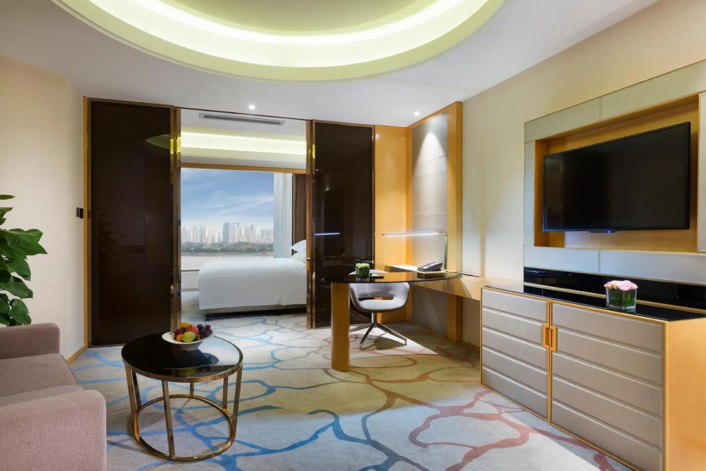 Living room, Bed in Pullman Wenzhou