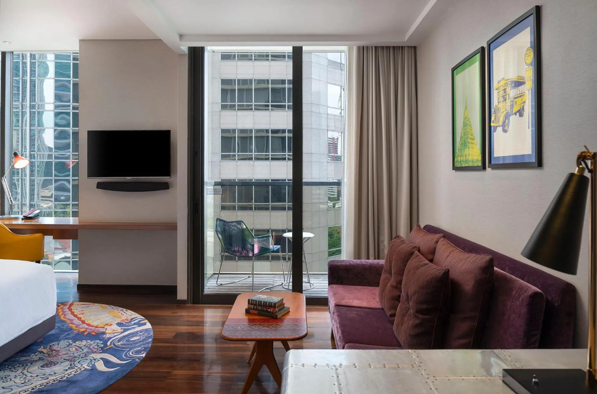 Seating area in Hotel Indigo Bangkok Wireless Road by IHG