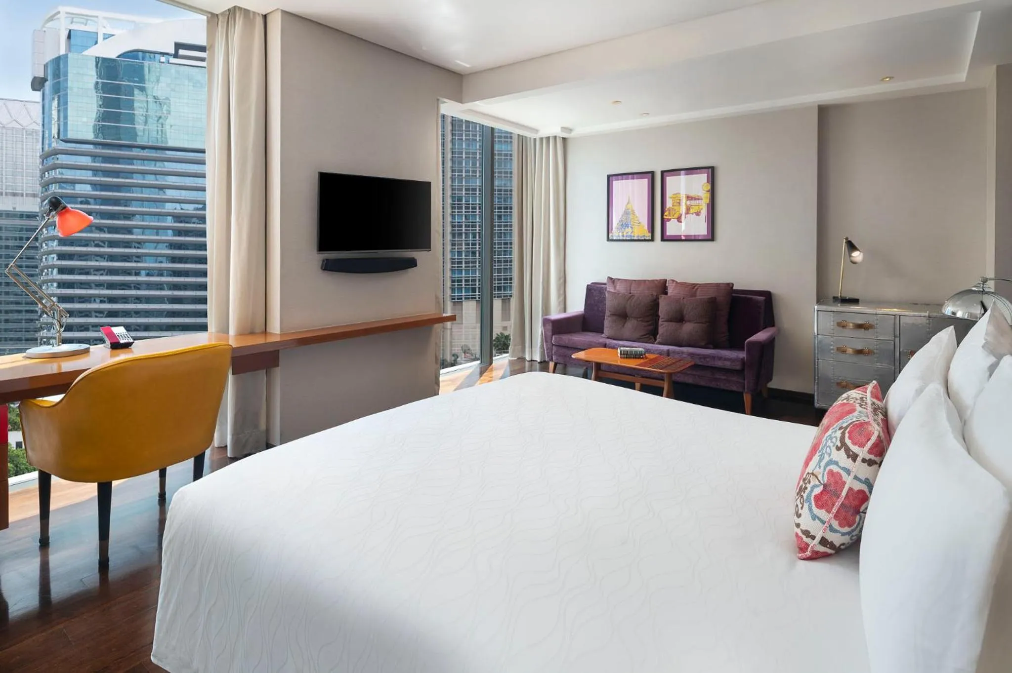 Bedroom, Bed in Hotel Indigo Bangkok Wireless Road by IHG