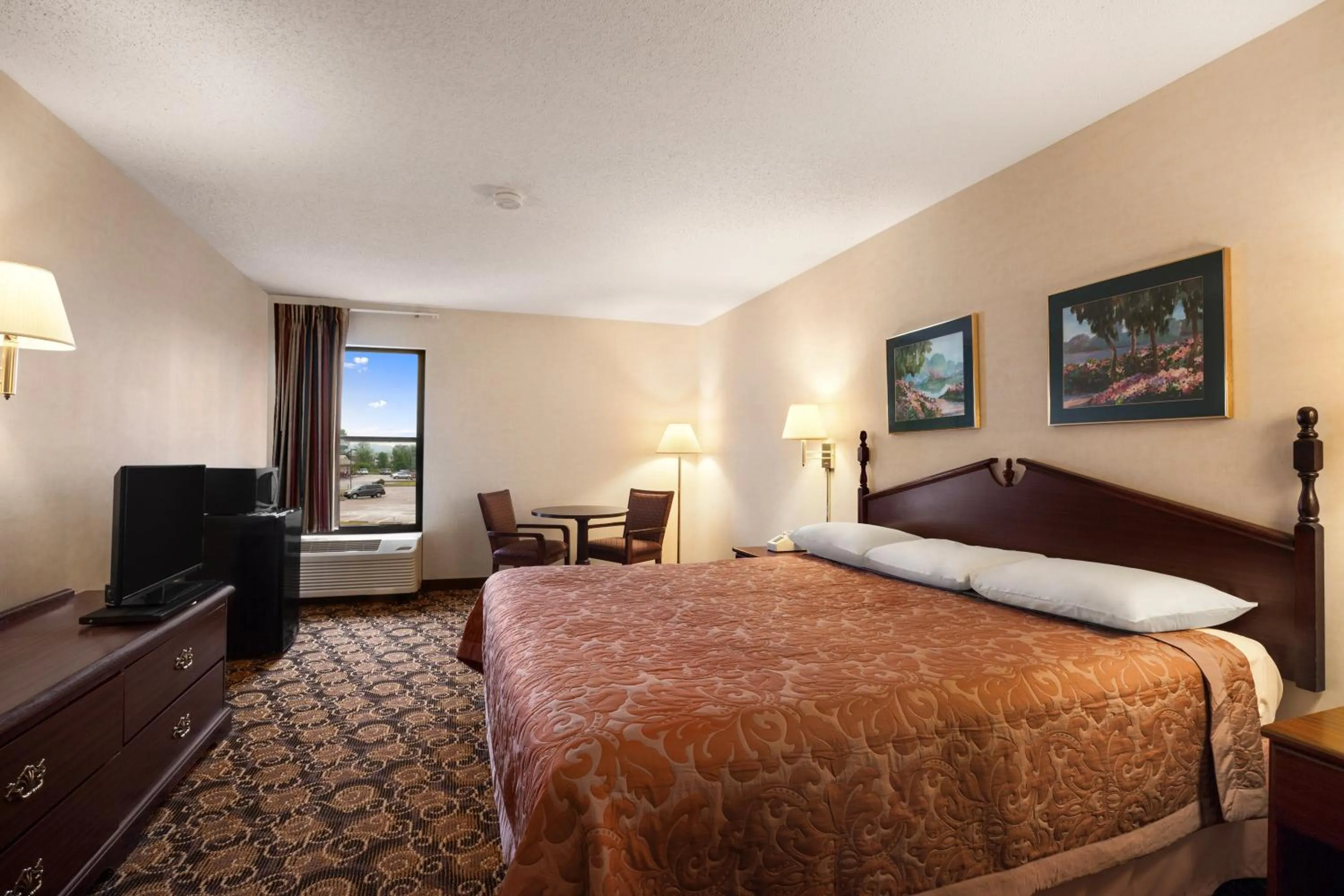 Bed in Super 8 by Wyndham Evansville North