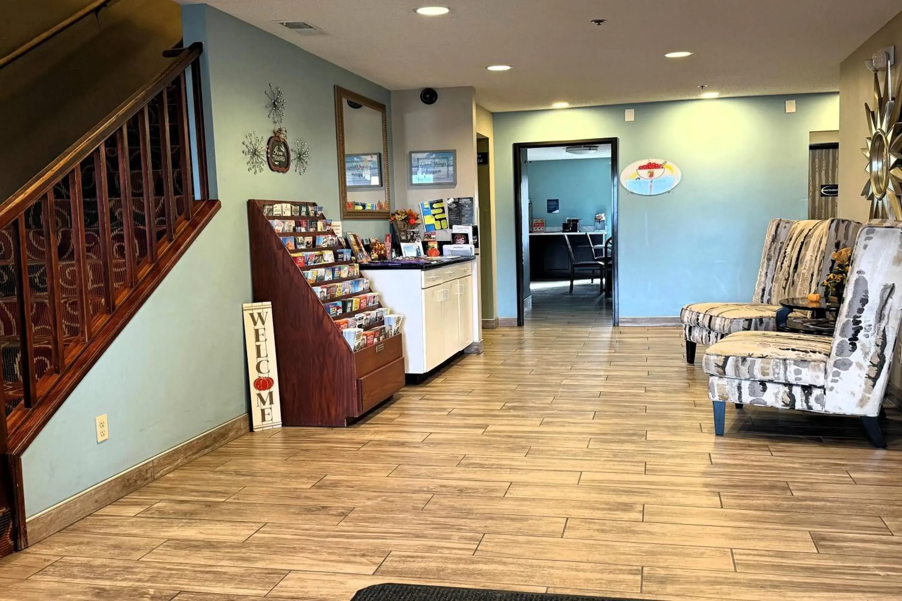 Lobby or reception in Super 8 by Wyndham Evansville North Lobby or reception in Super 8 by Wyndham Evansville North