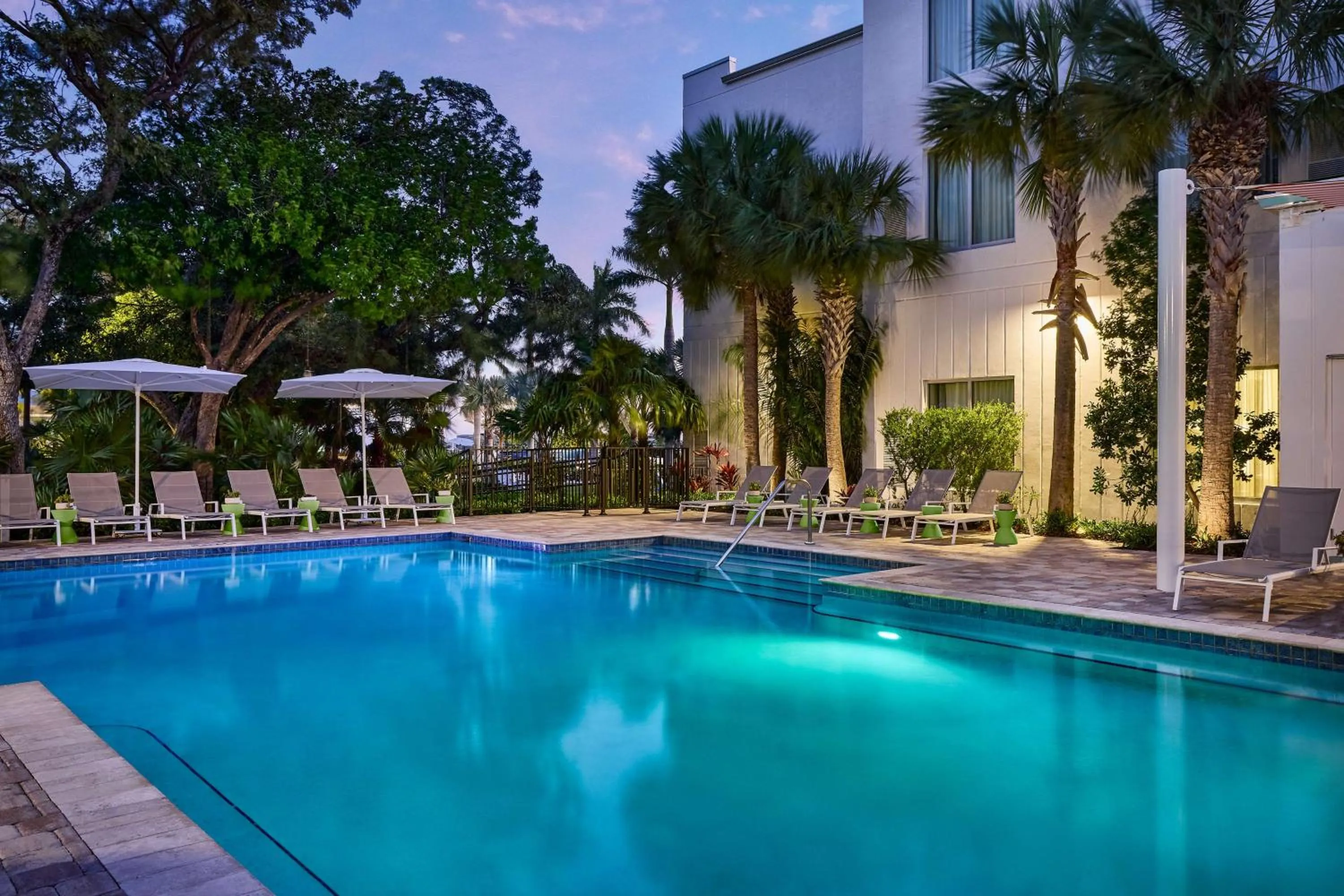 Pool view in Faro Blanco Resort Marathon Florida Keys, Curio by Hilton