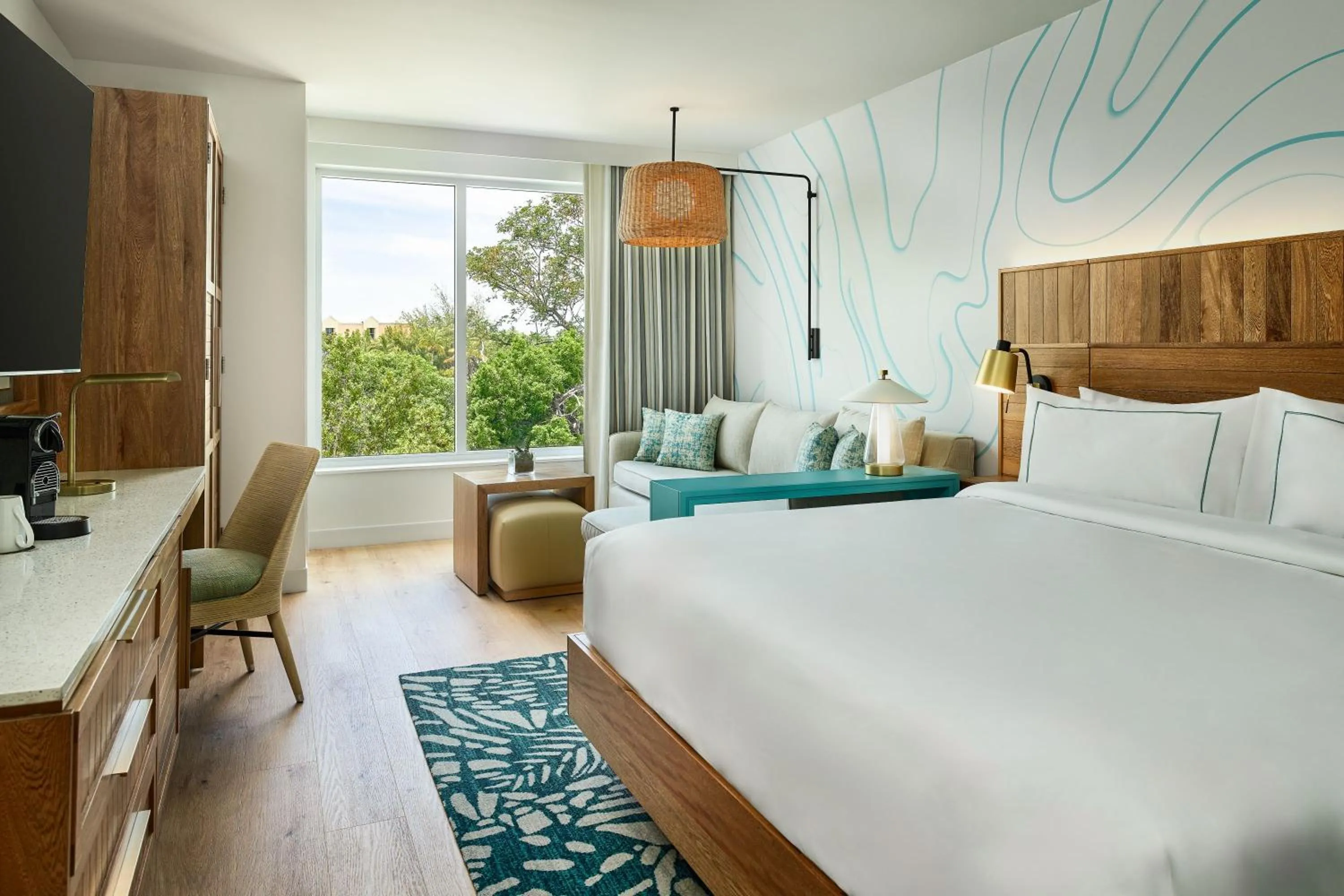 Bedroom, Bed in Faro Blanco Resort Marathon Florida Keys, Curio by Hilton