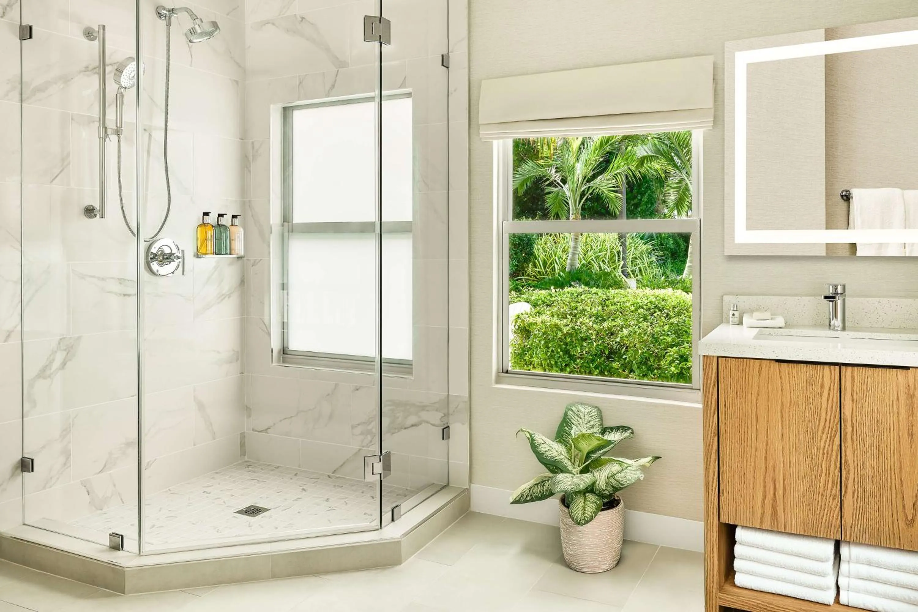 Bathroom in Faro Blanco Resort Marathon Florida Keys, Curio by Hilton