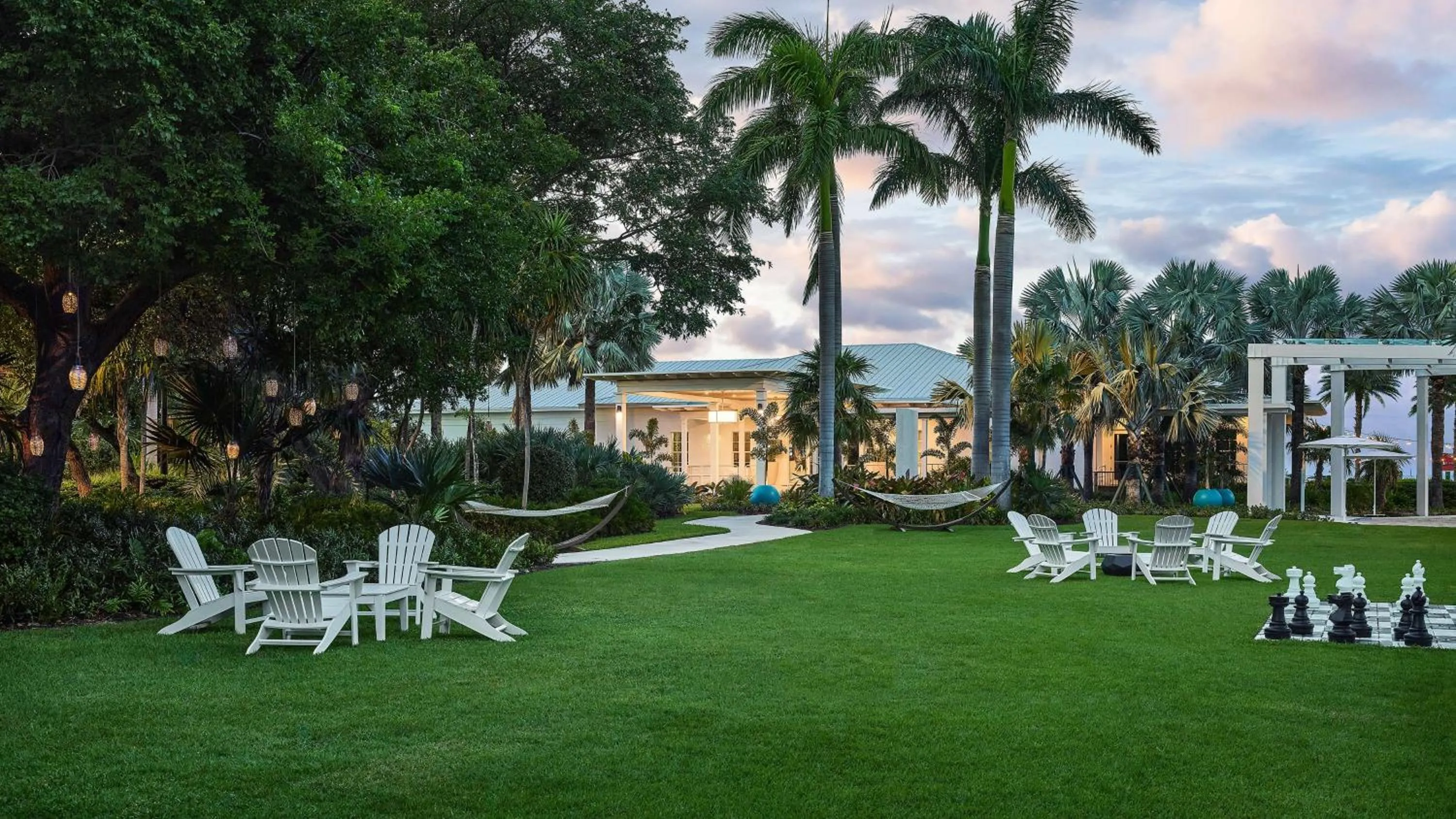 Inner courtyard view in Faro Blanco Resort Marathon Florida Keys, Curio by Hilton